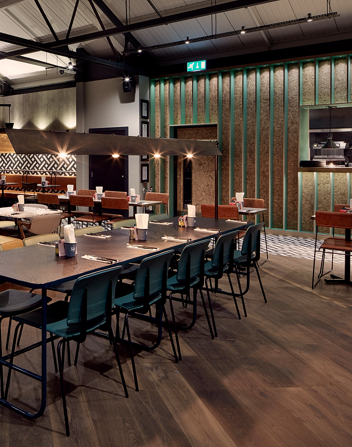 Gourmet Burger Kitchen flooring detail