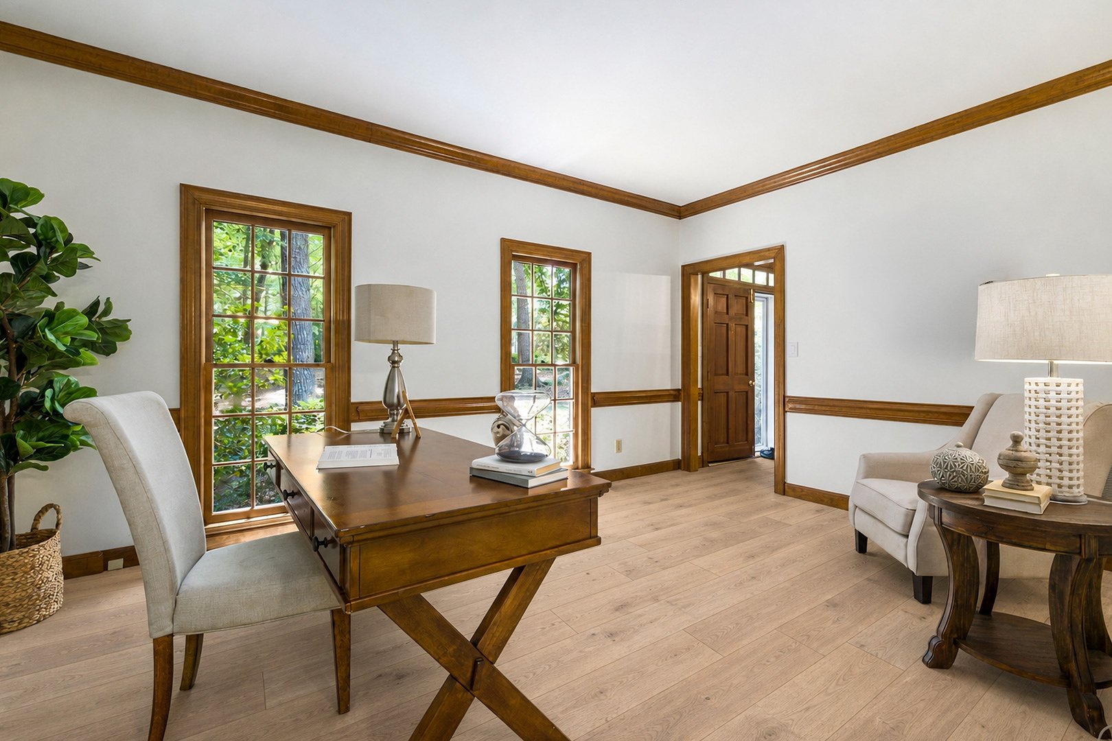 Room visualiser wood floor interior