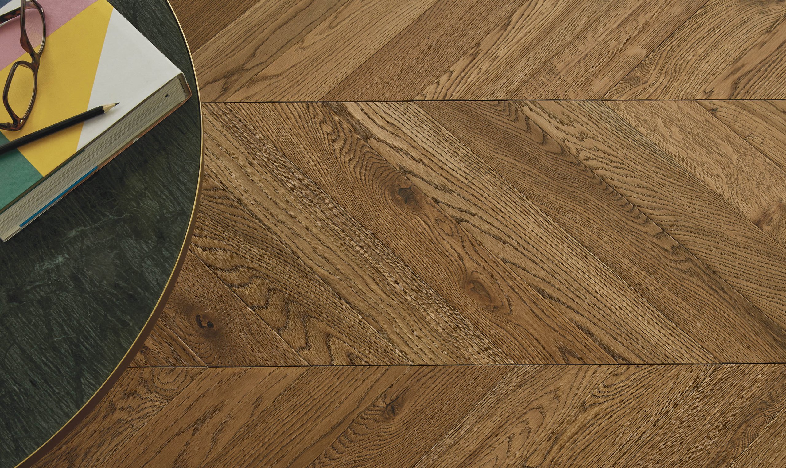 Husk Chevron in a room setting, close-up