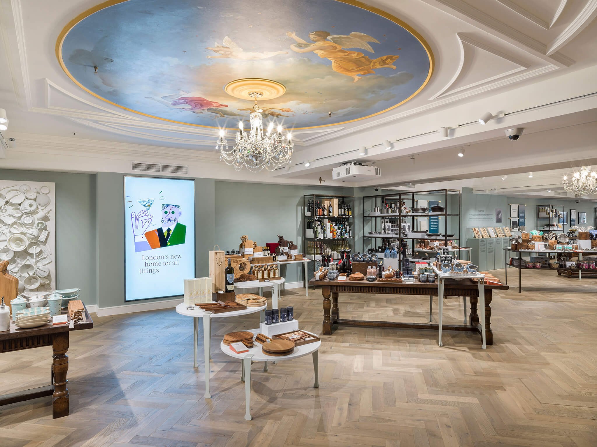 Franklin Narrow Herringbone | Woodworks by Ted Todd Antique Collection | Fortnum & Mason, London, c/o Andrew Meredith Photography