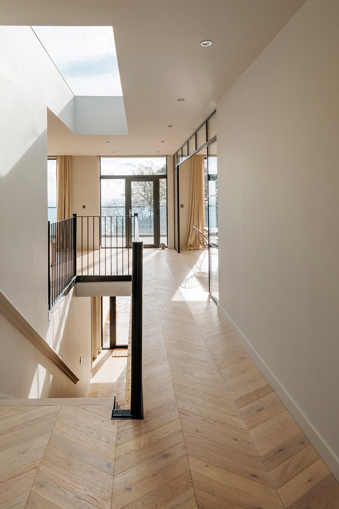 Wood flooring detail in a calm interior