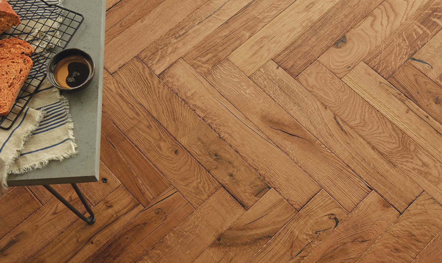 Standen Narrow Herringbone in a room setting