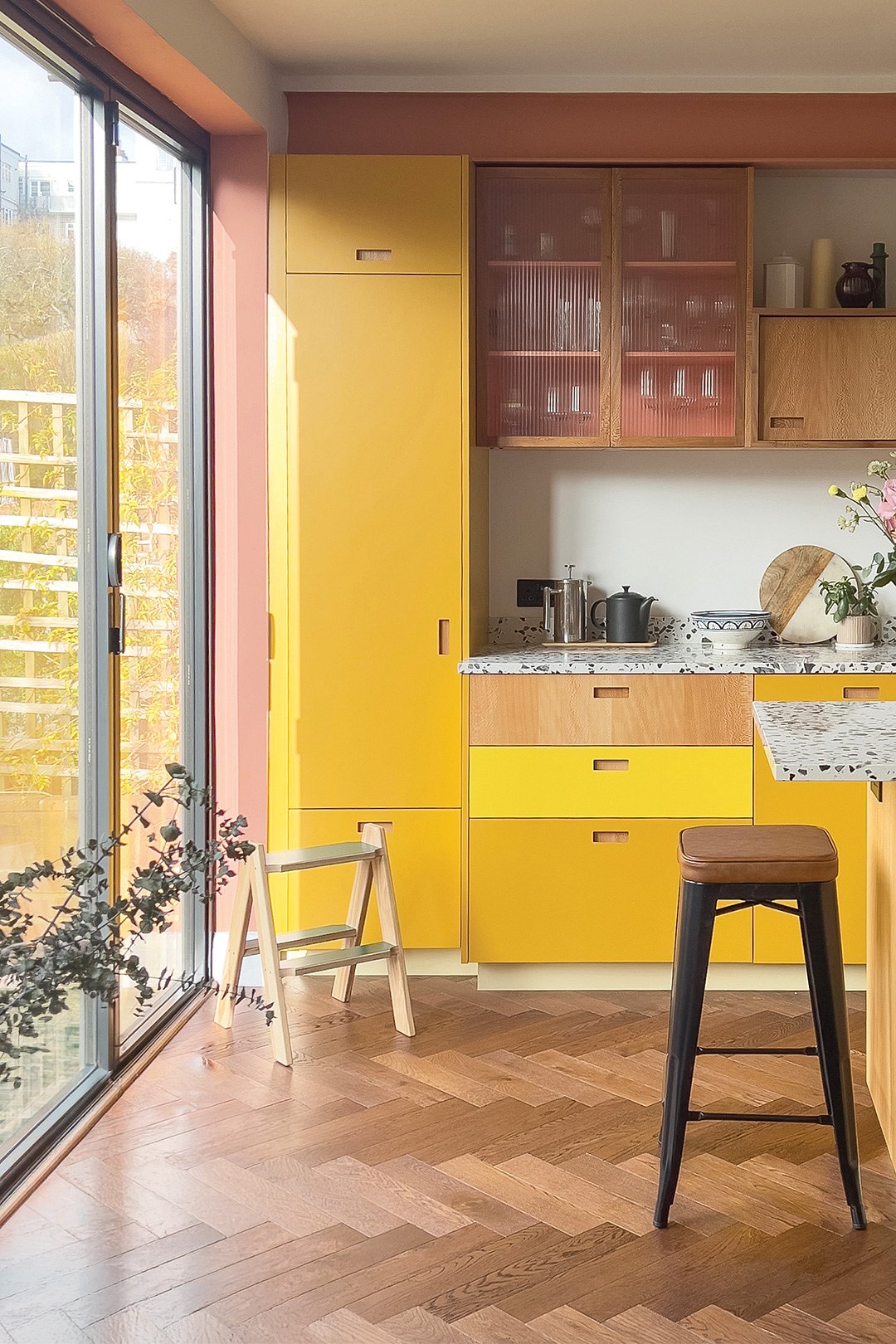 Wood flooring in a bright home interior