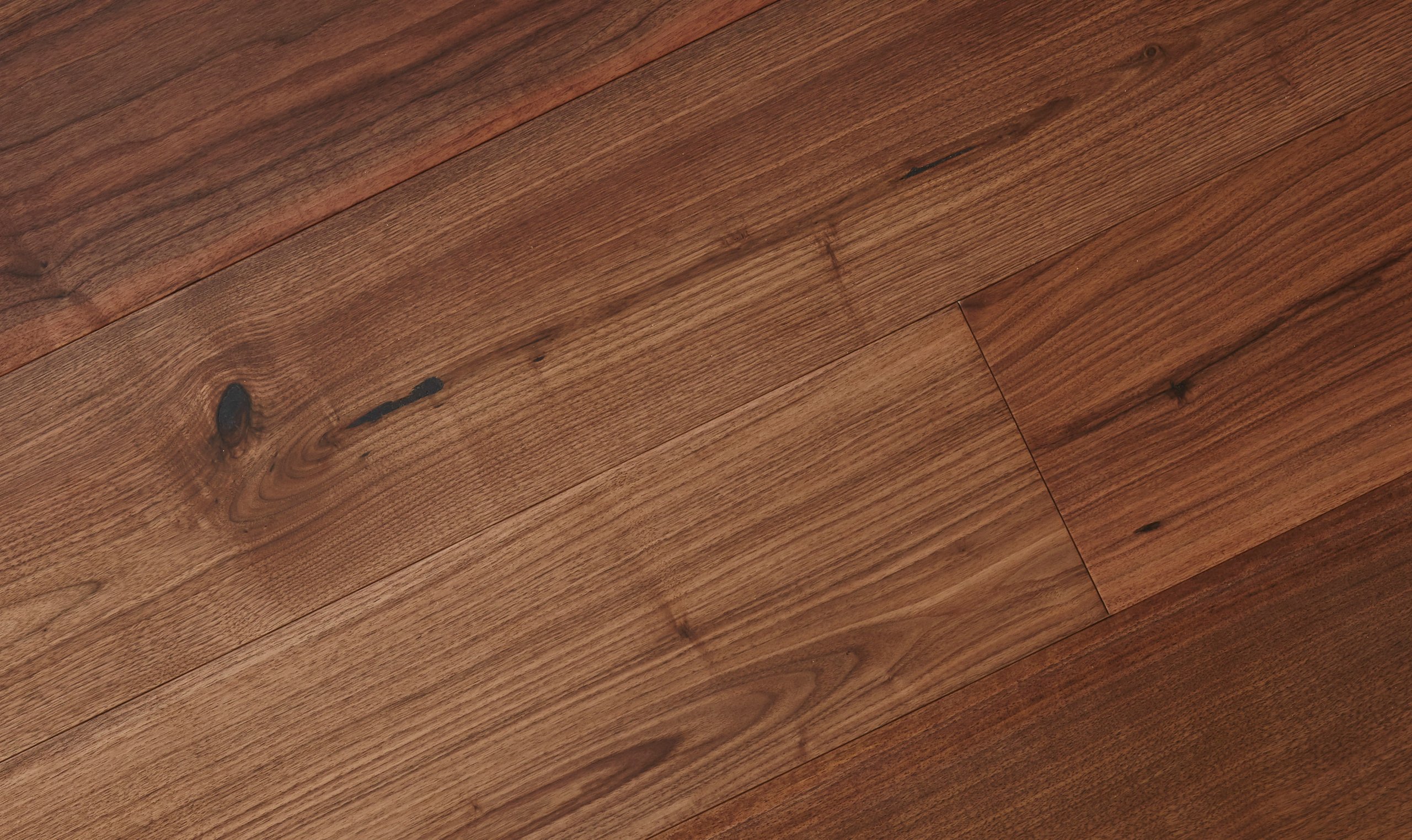 Birnham Tajibo plank floor showing deep natural colour and grain