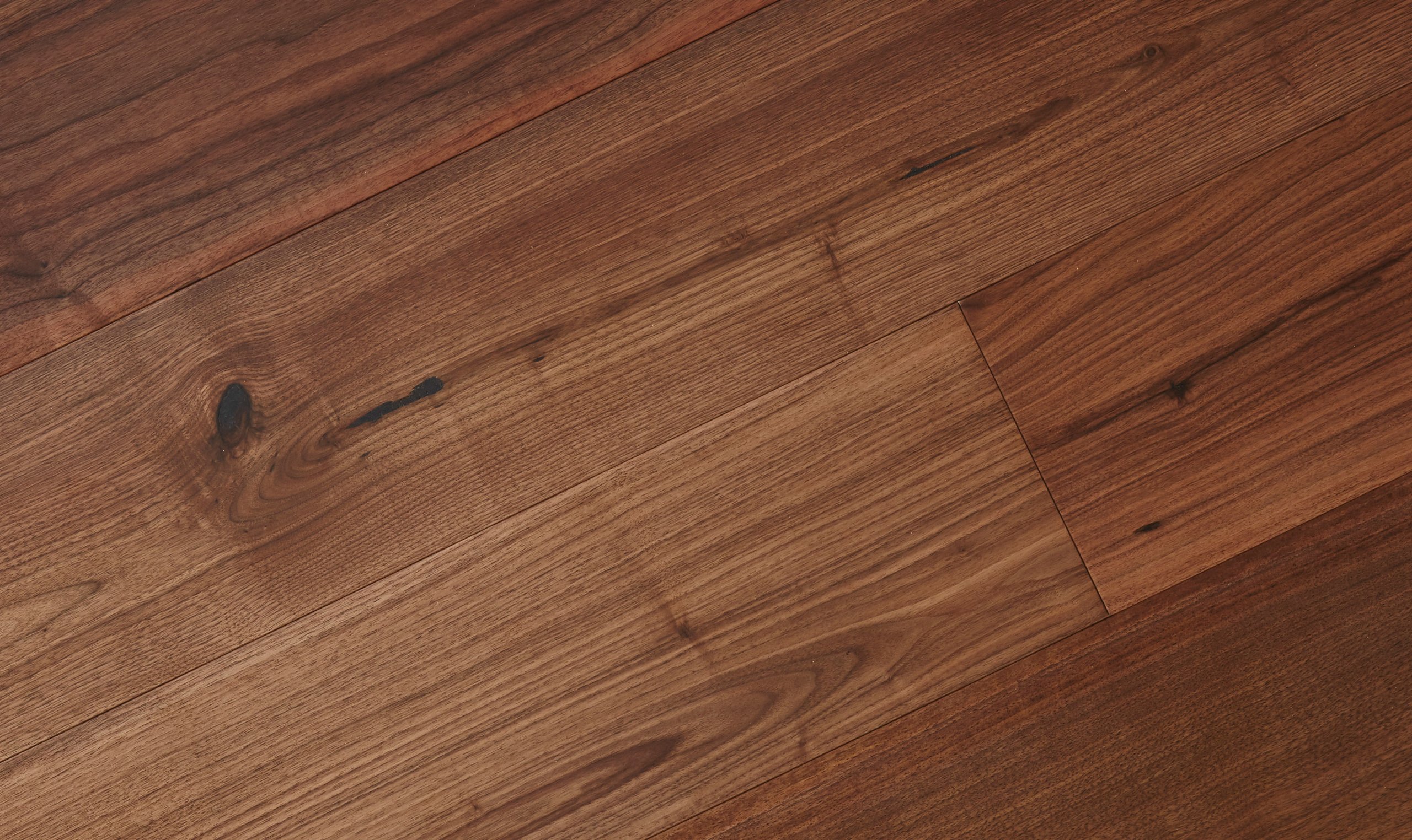 Birnham Tajibo plank floor showing deep natural colour and grain