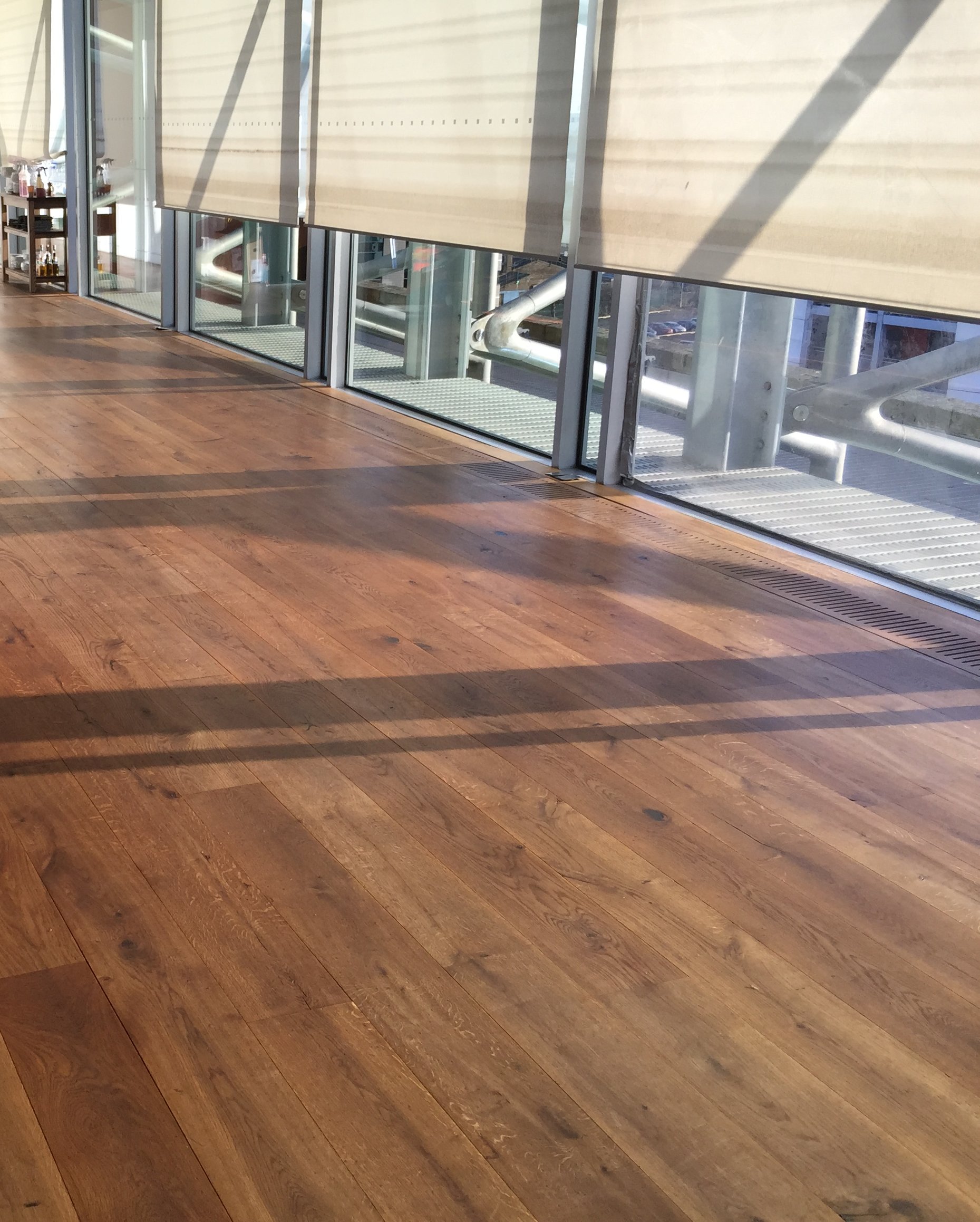 Workspace flooring installation
