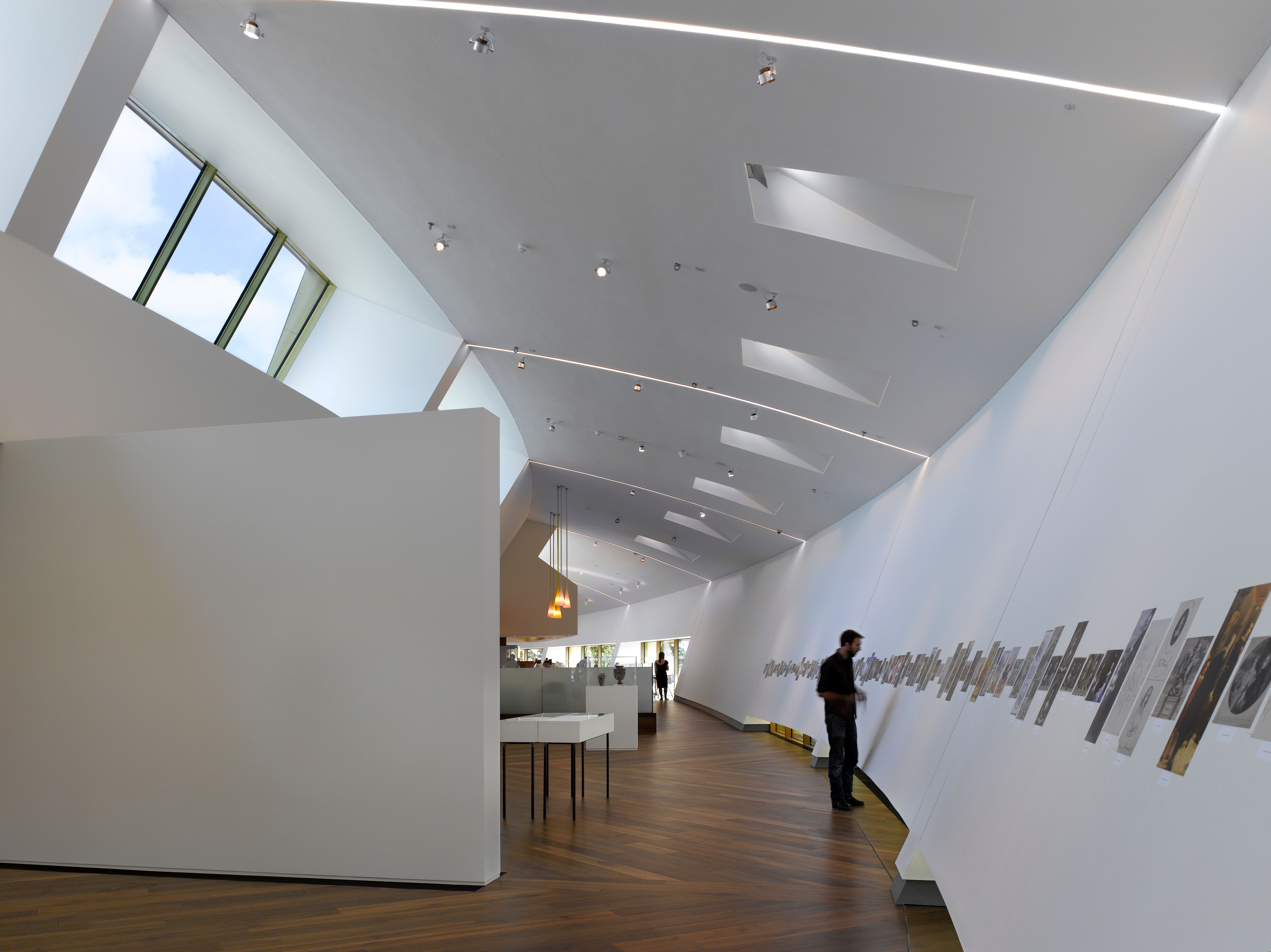 Workspace wood flooring interior