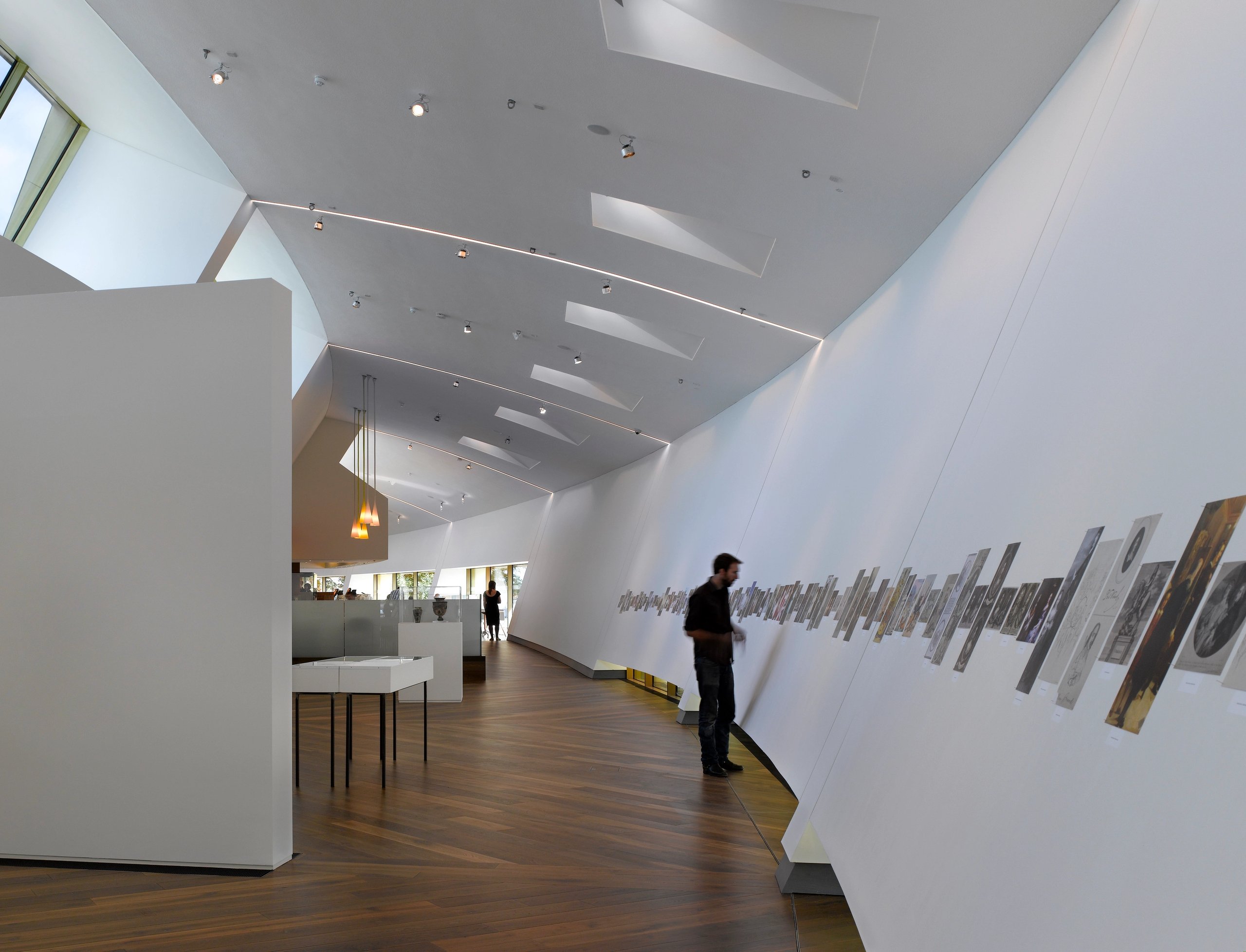 Workspace wood flooring interior