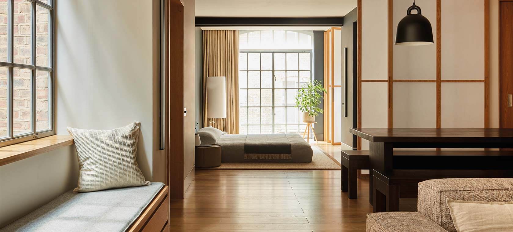 Soho Loft interior with Ted Todd wood flooring