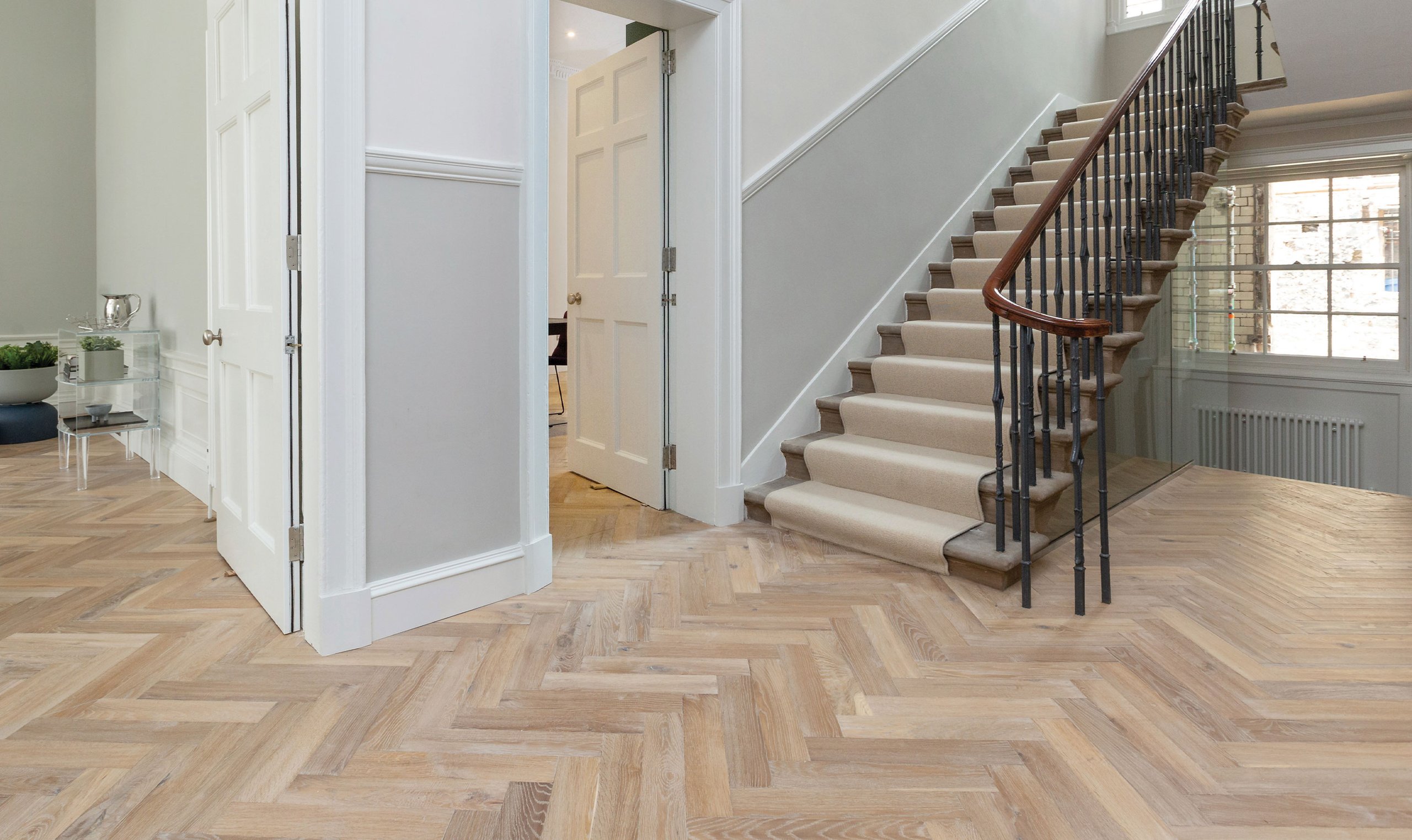 Hallway statement image with Ted Todd flooring