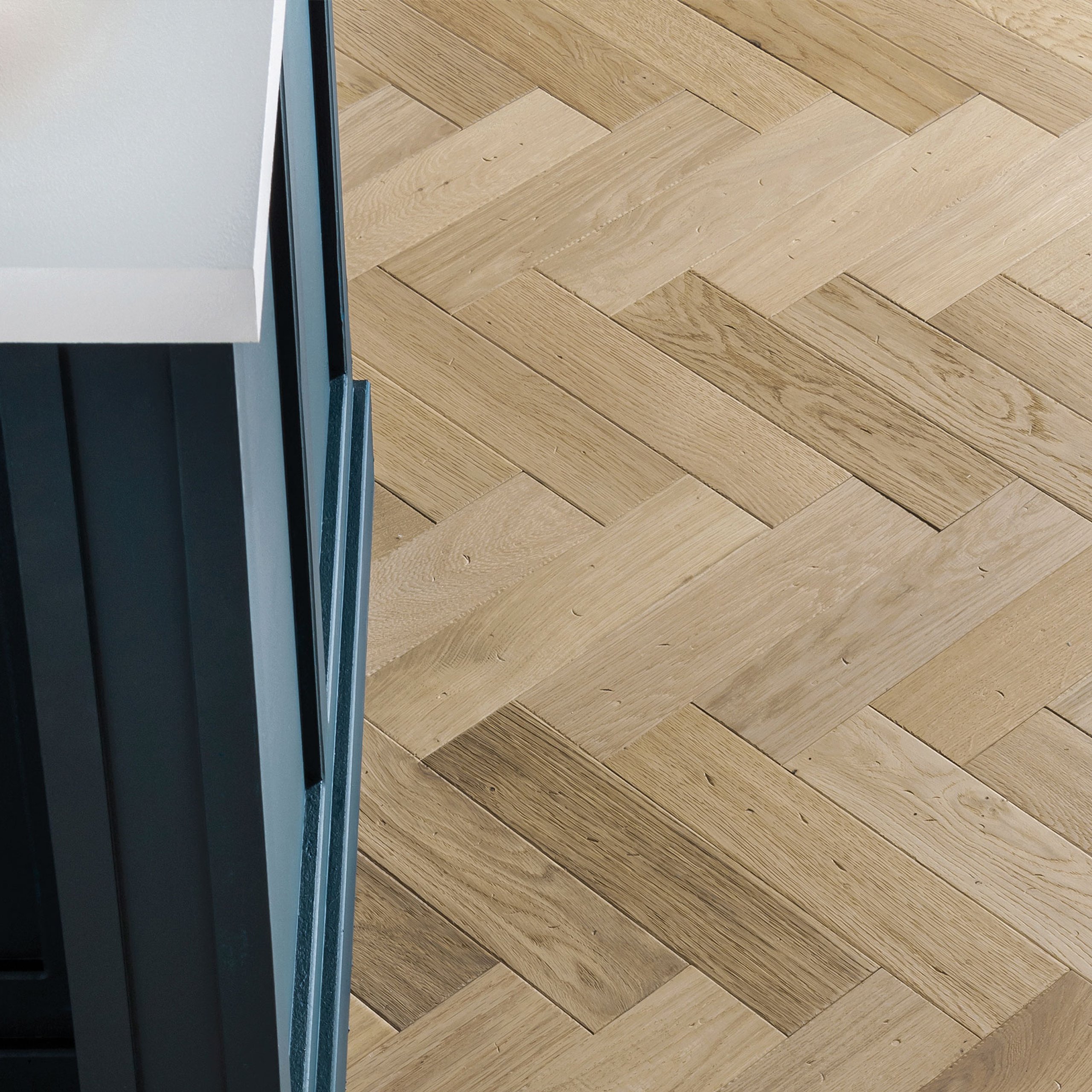 Distressed wood flooring
