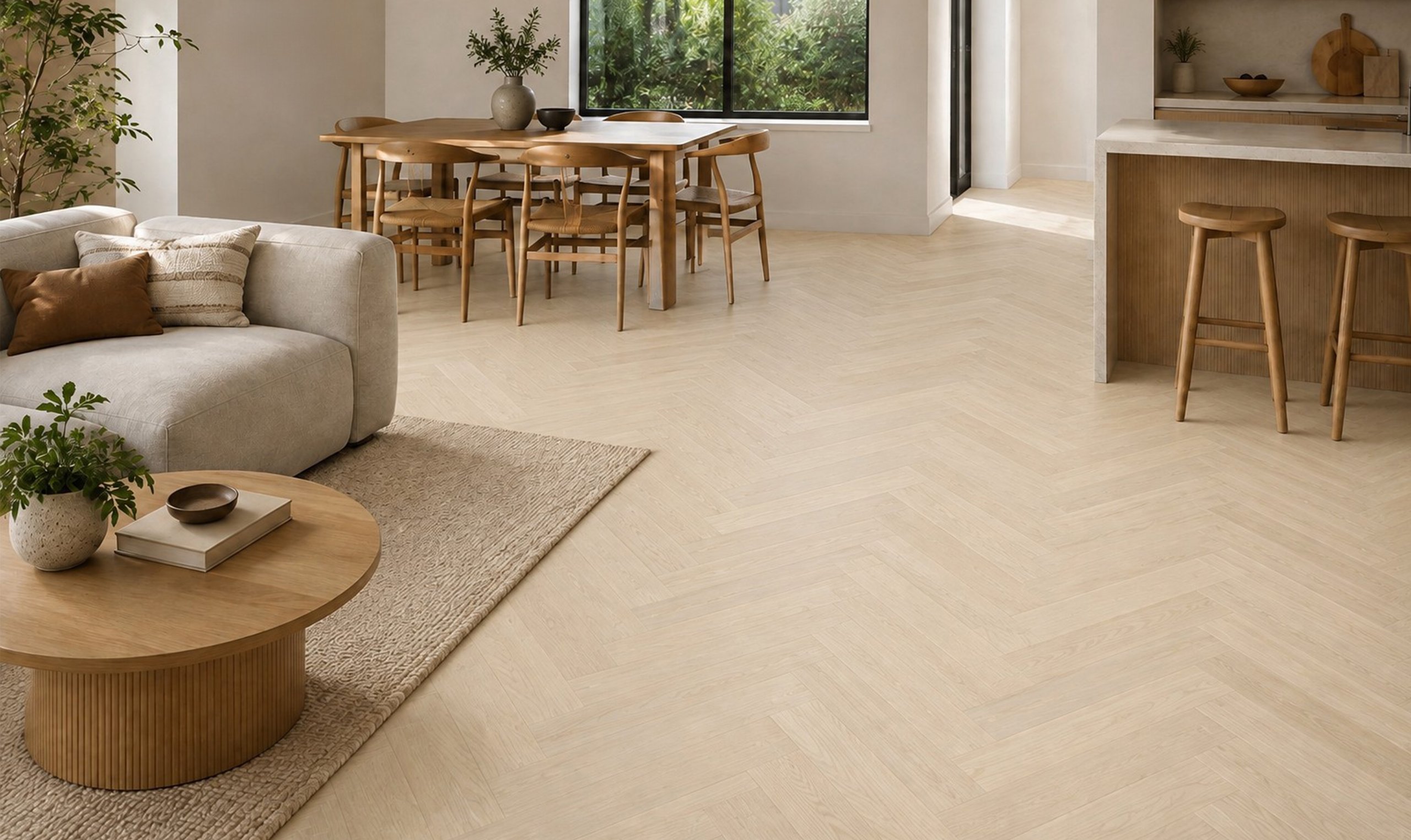 Featured floor: Kinnerton Narrow Herringbone, Residence Collection
