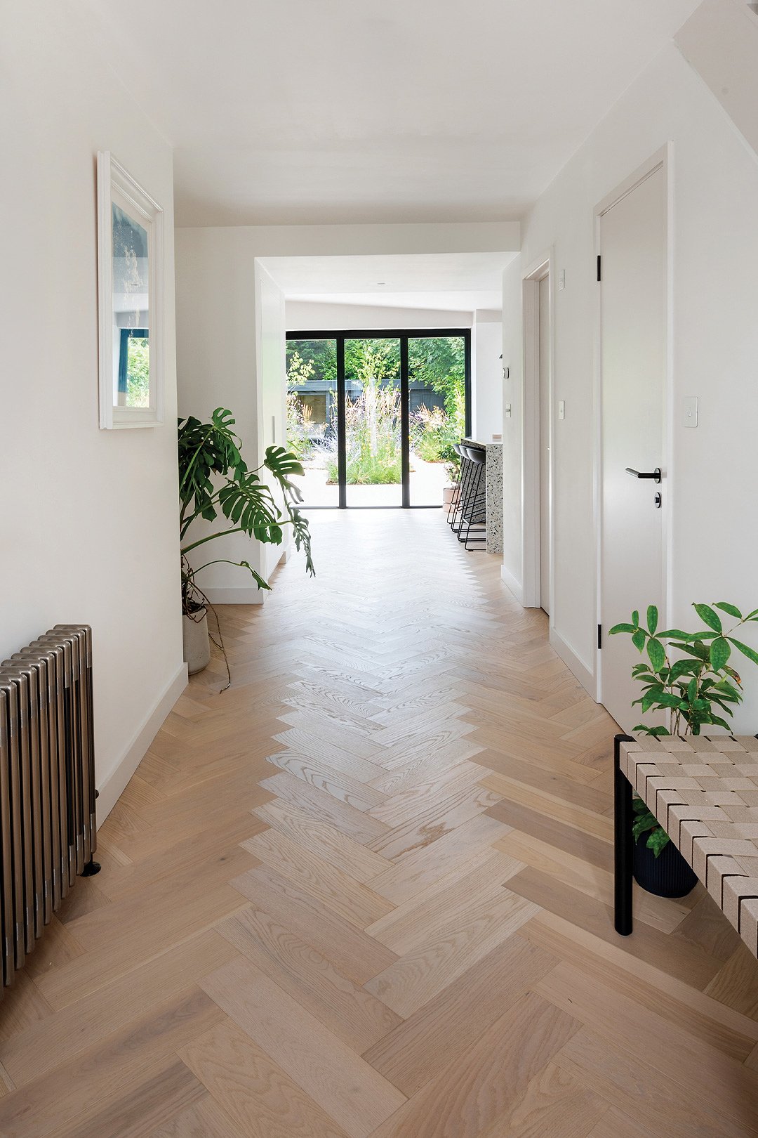 Wood flooring detail in a calm interior