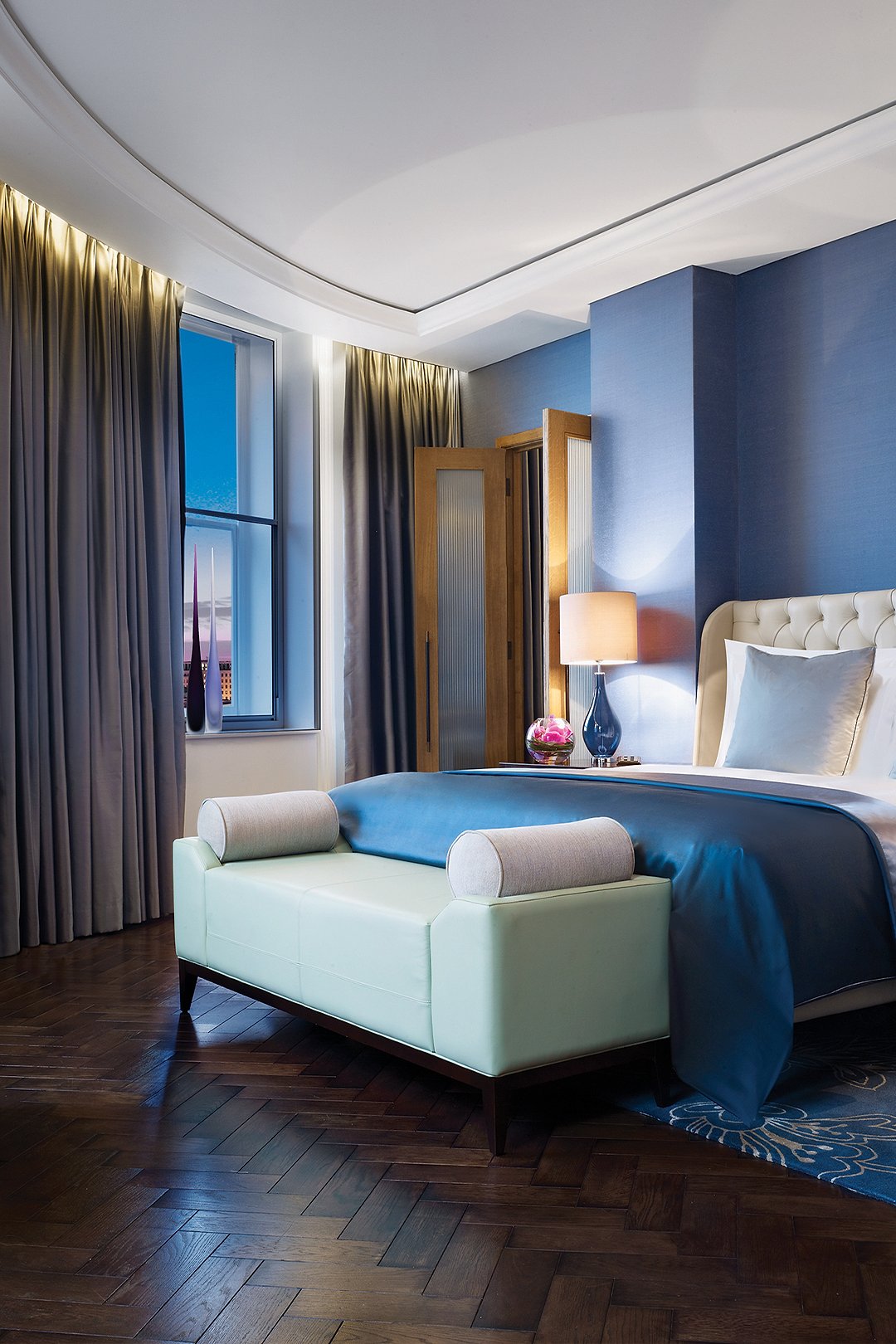 Hotel wood flooring interior