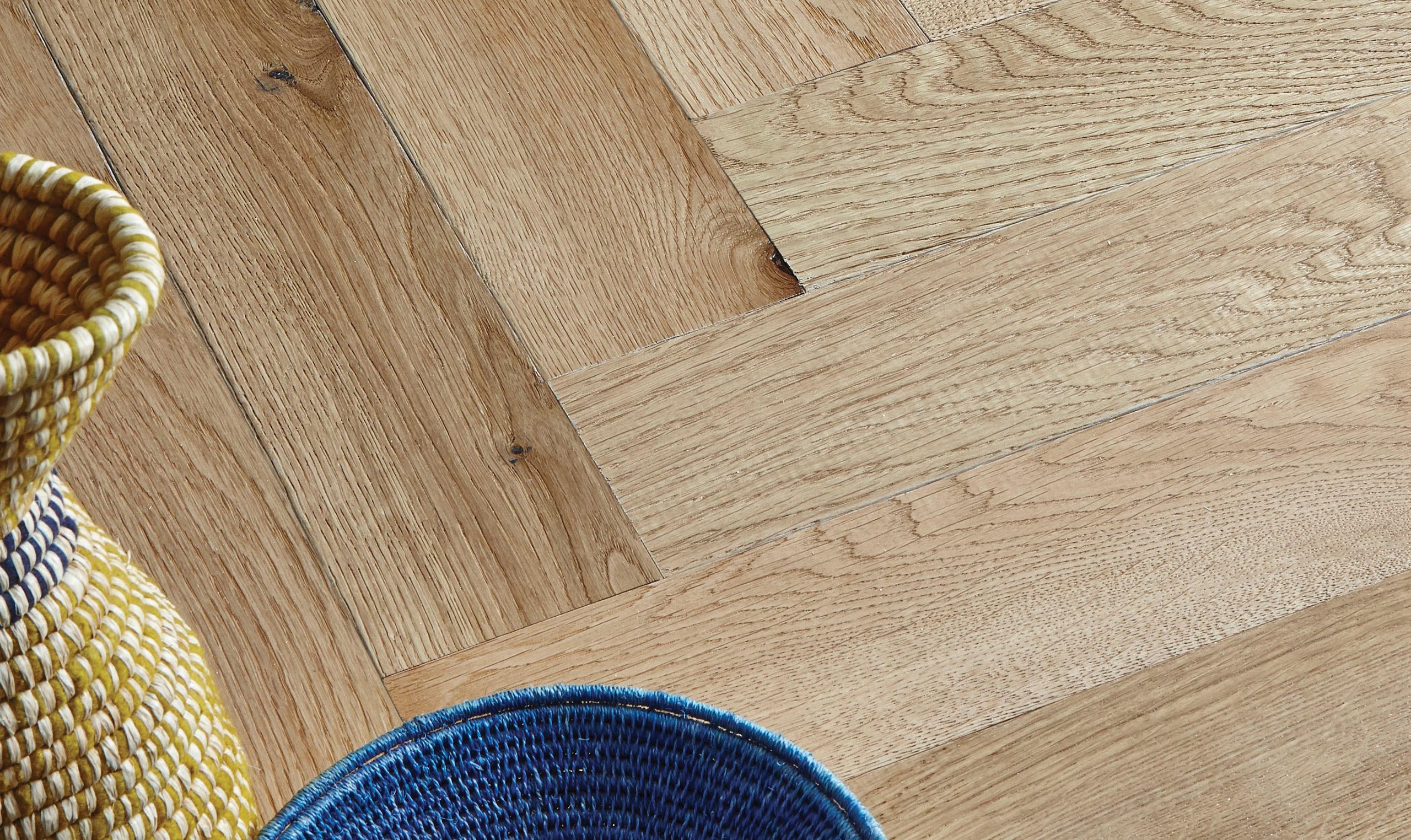 Sugar Cane Narrow Herringbone in a room setting, close-up
