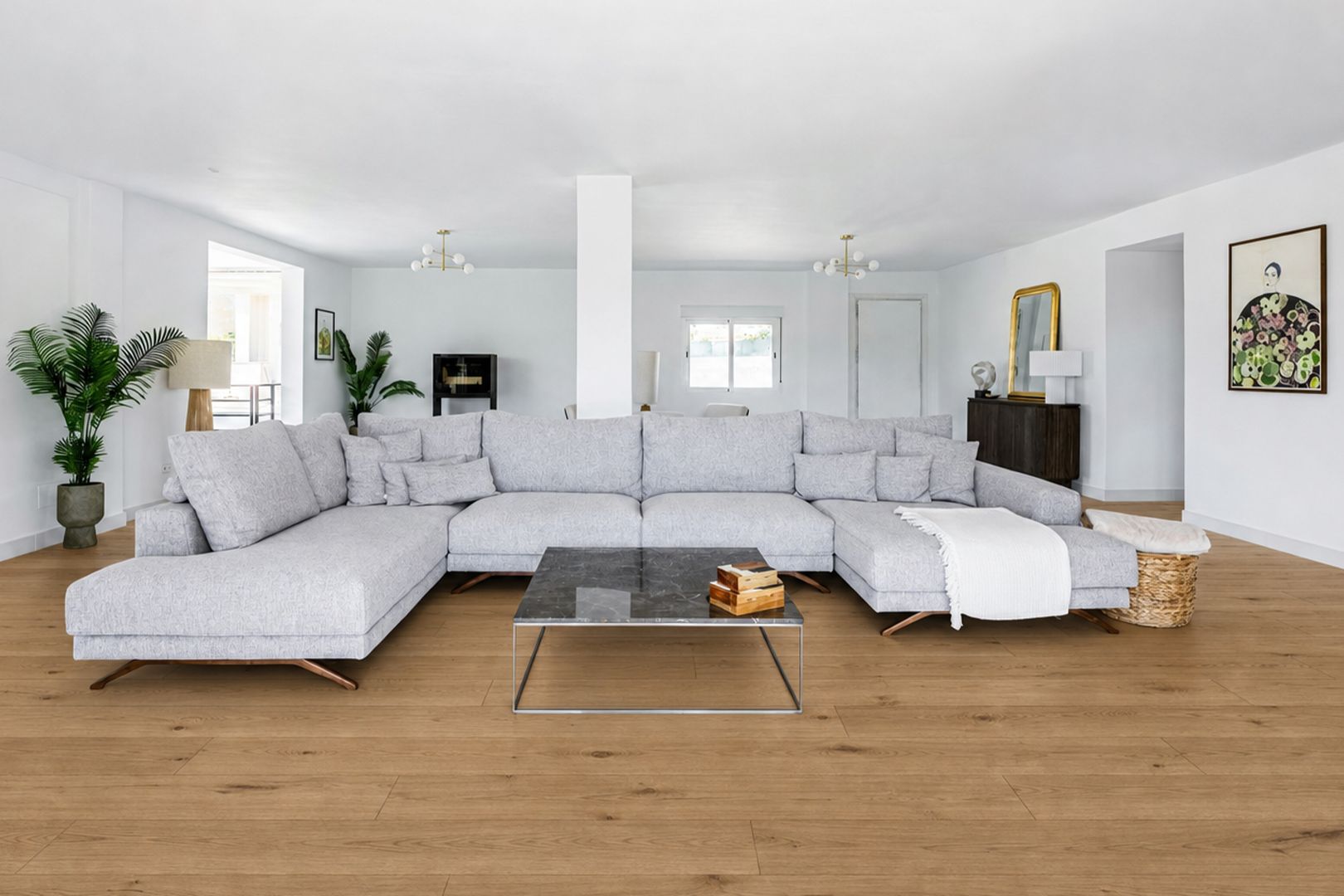 Room visualiser wood floor interior