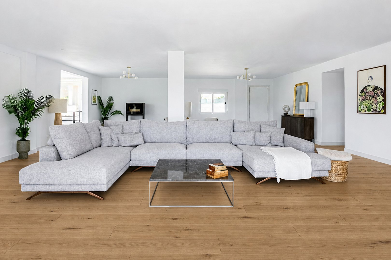 Room visualiser wood floor interior