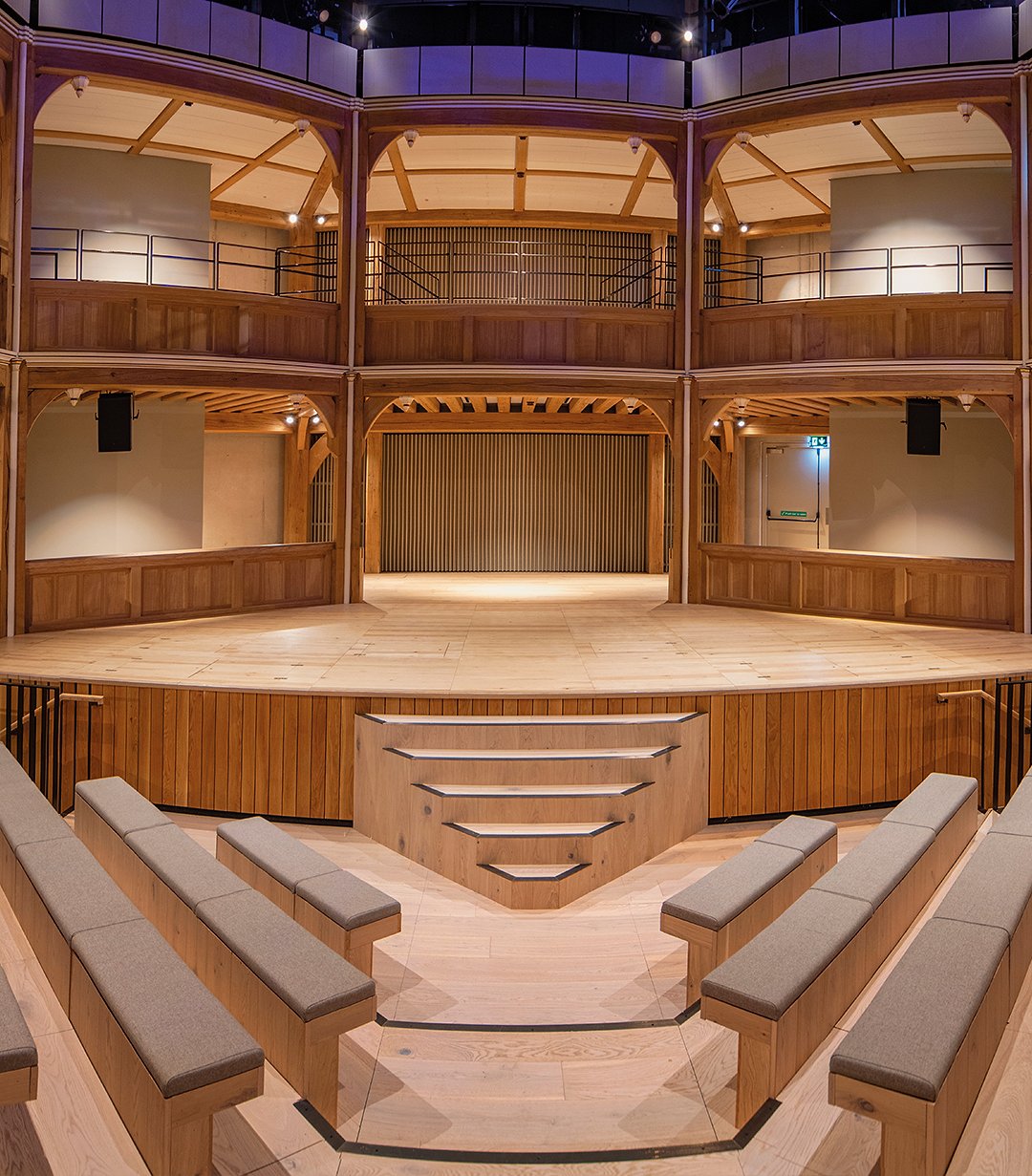 Retail wood flooring interior