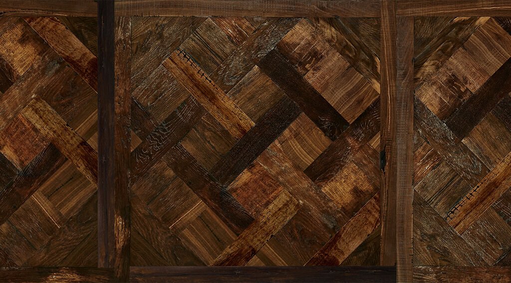 FLOOR INSPIRATION: Ruskin, Antique French Oak, Parquet de Versailles panel.
