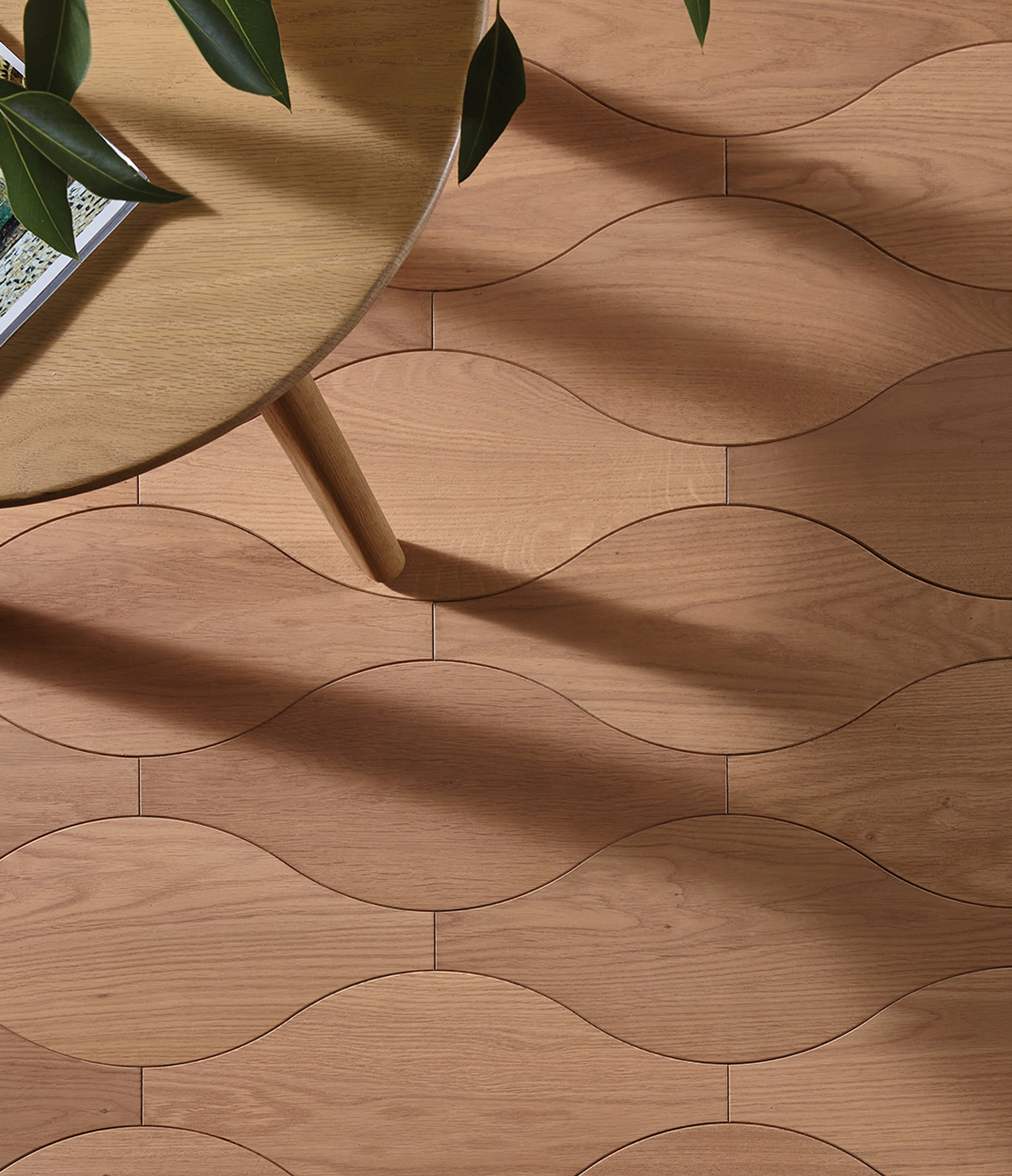 Patterned wood flooring