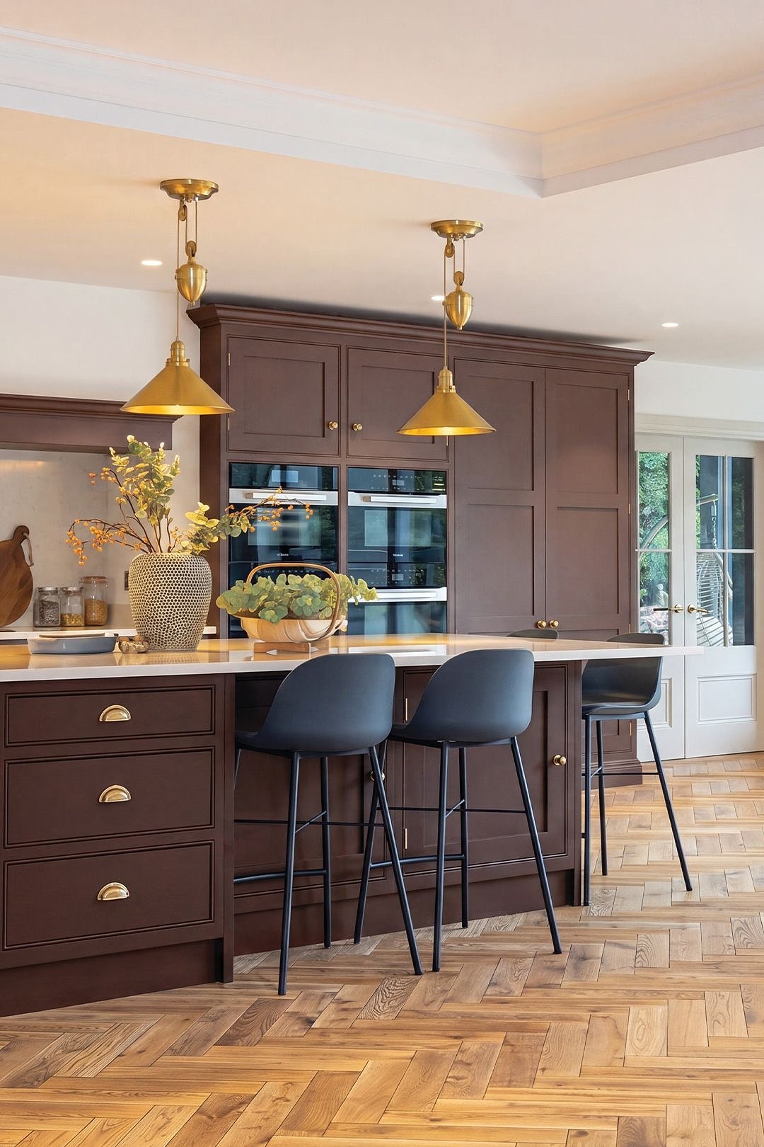 Wood flooring in a bright home interior