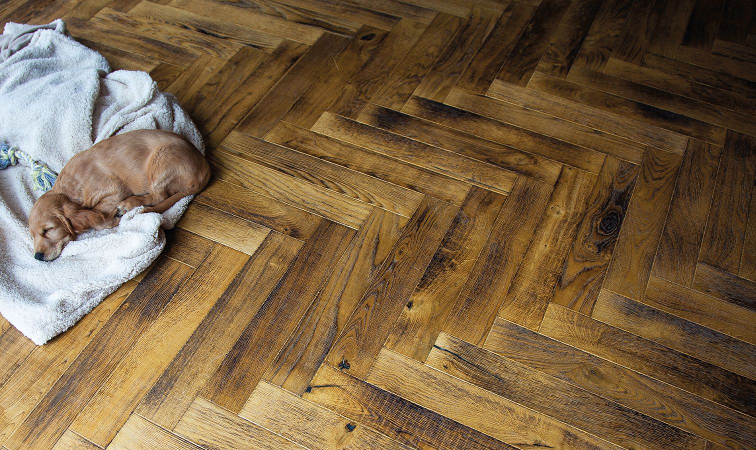 Arundel Narrow Herringbone in a room setting