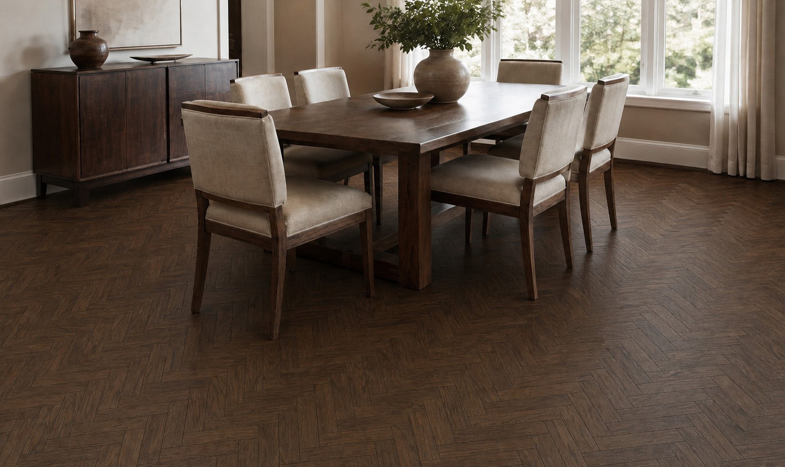 Dunham herringbone, crafted textures