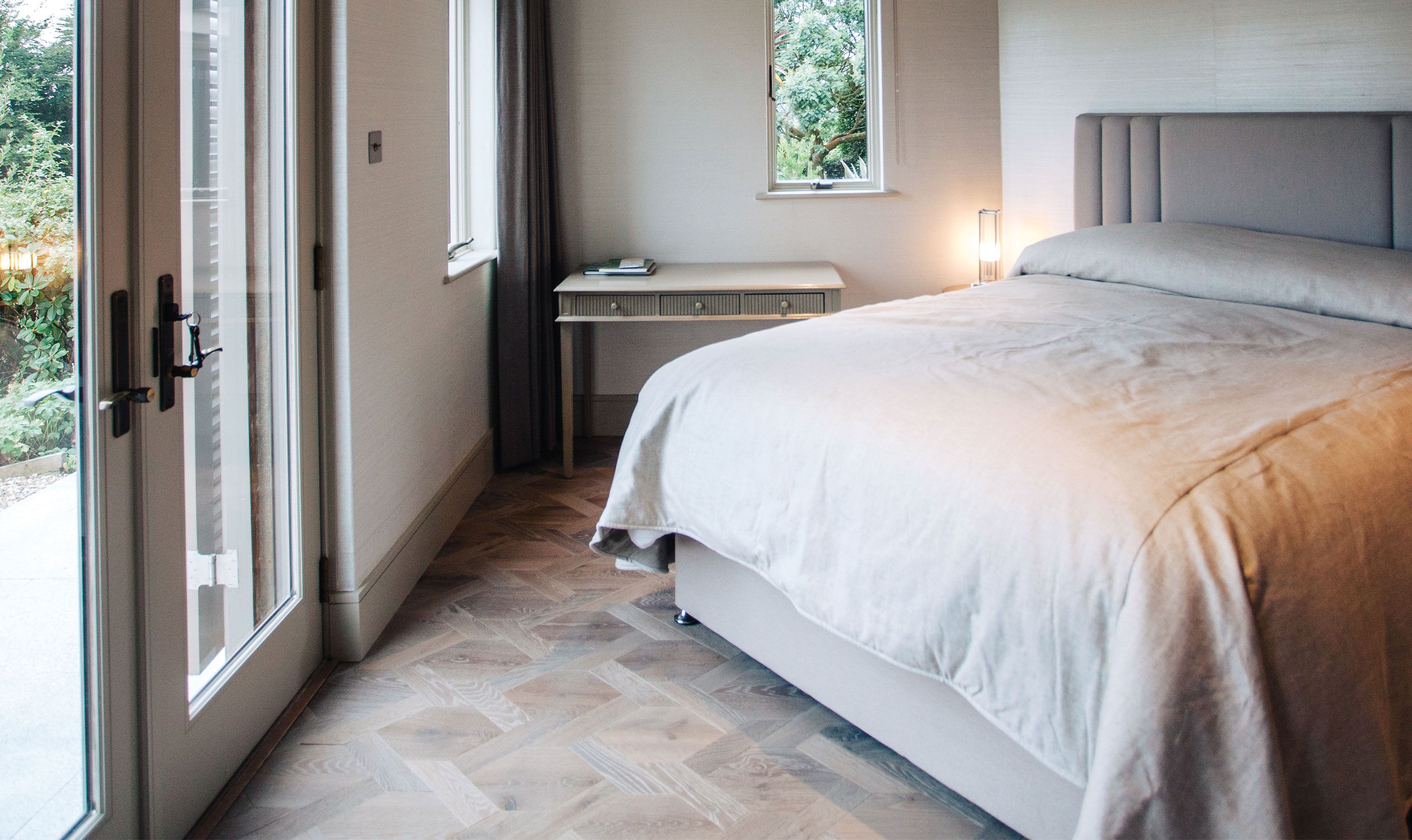 Patterned wood flooring
