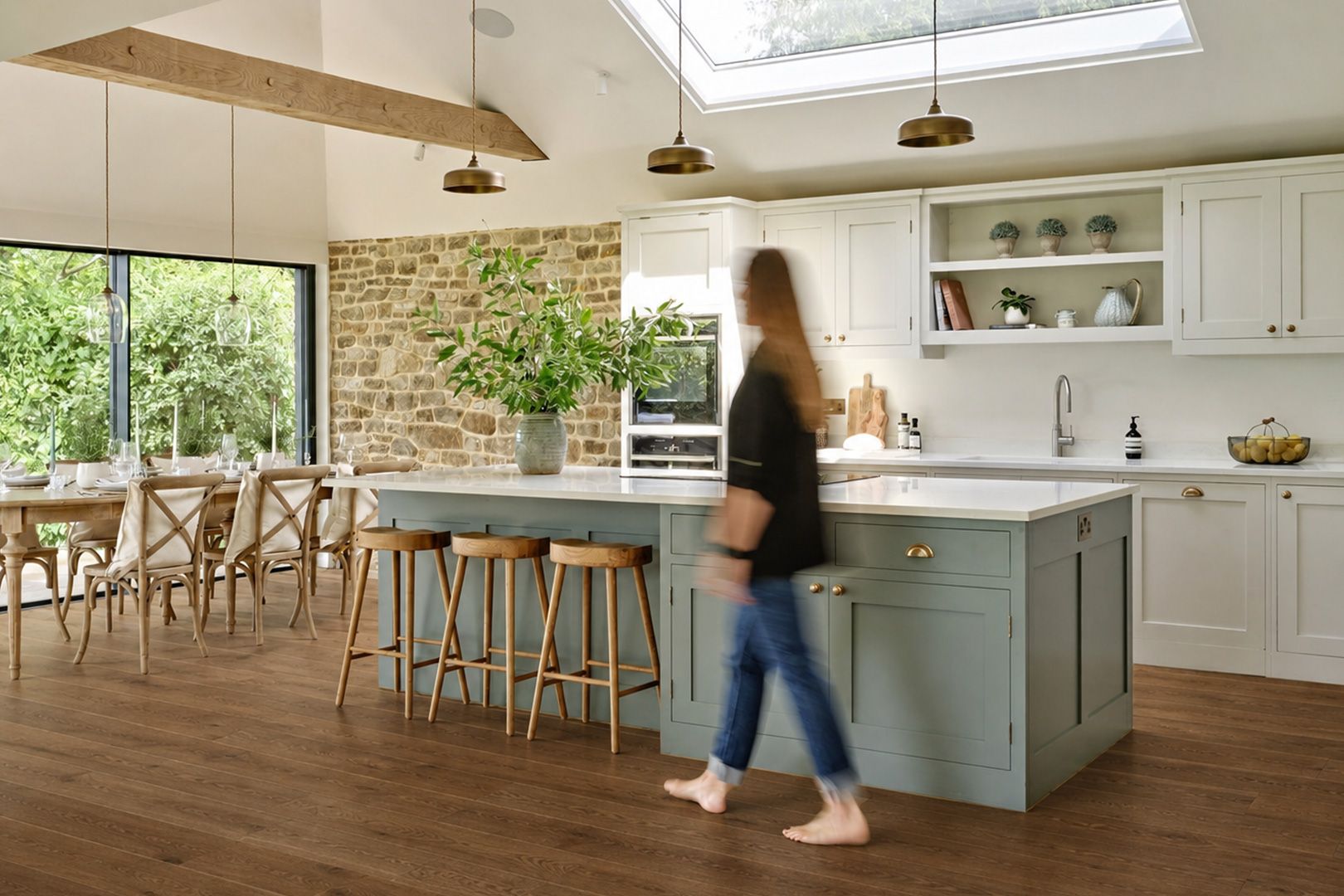 Room visualiser wood floor interior