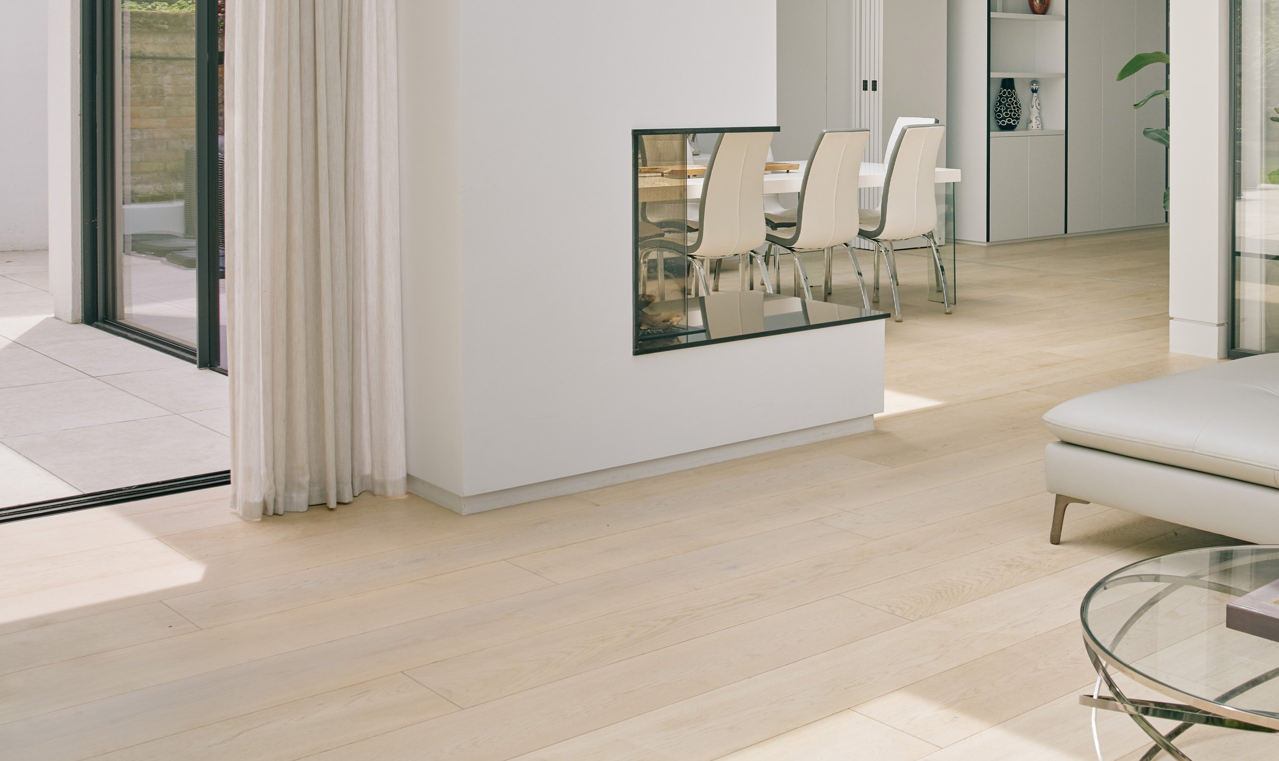 Petworth Extra Wide Plank in a room setting, close-up