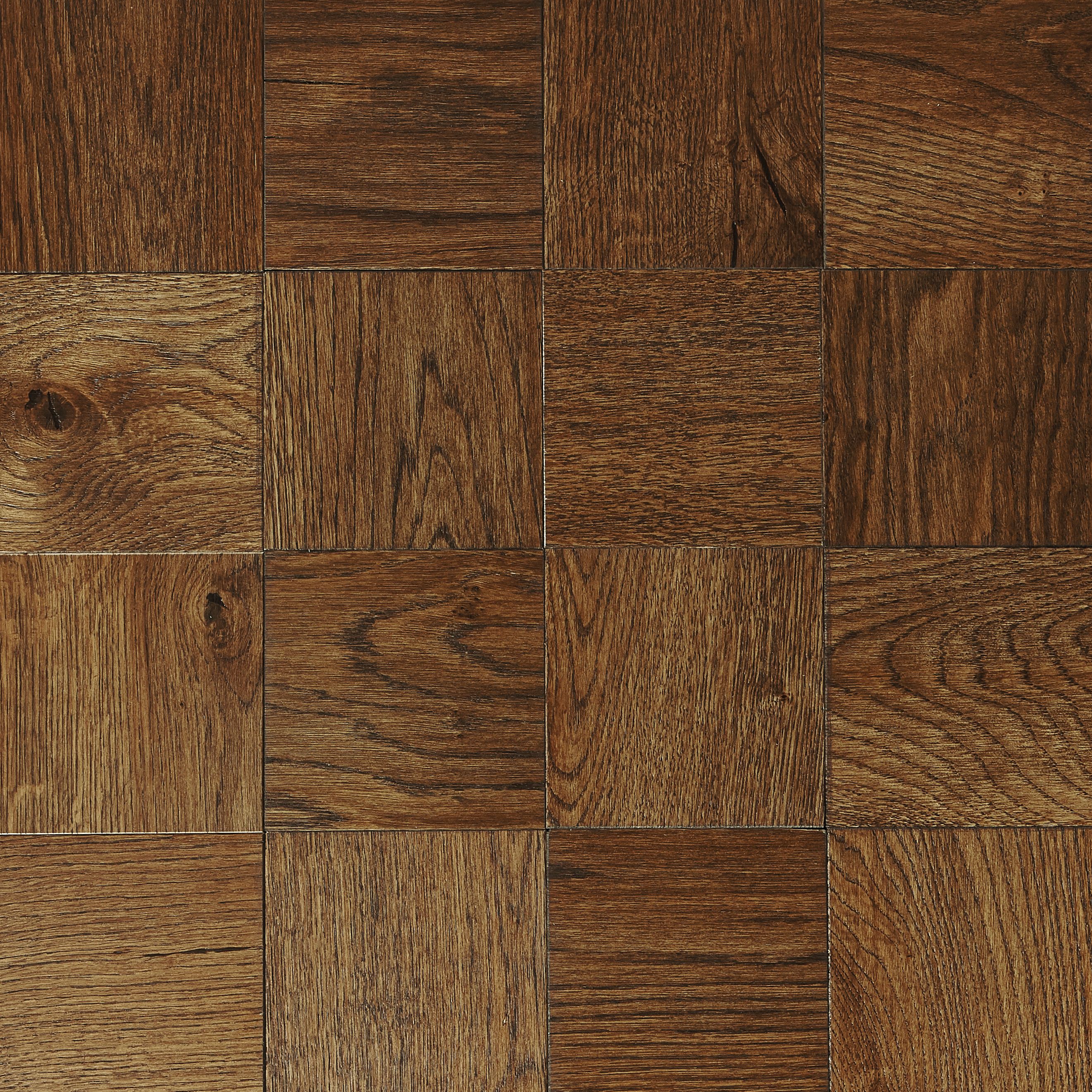 Square wood flooring