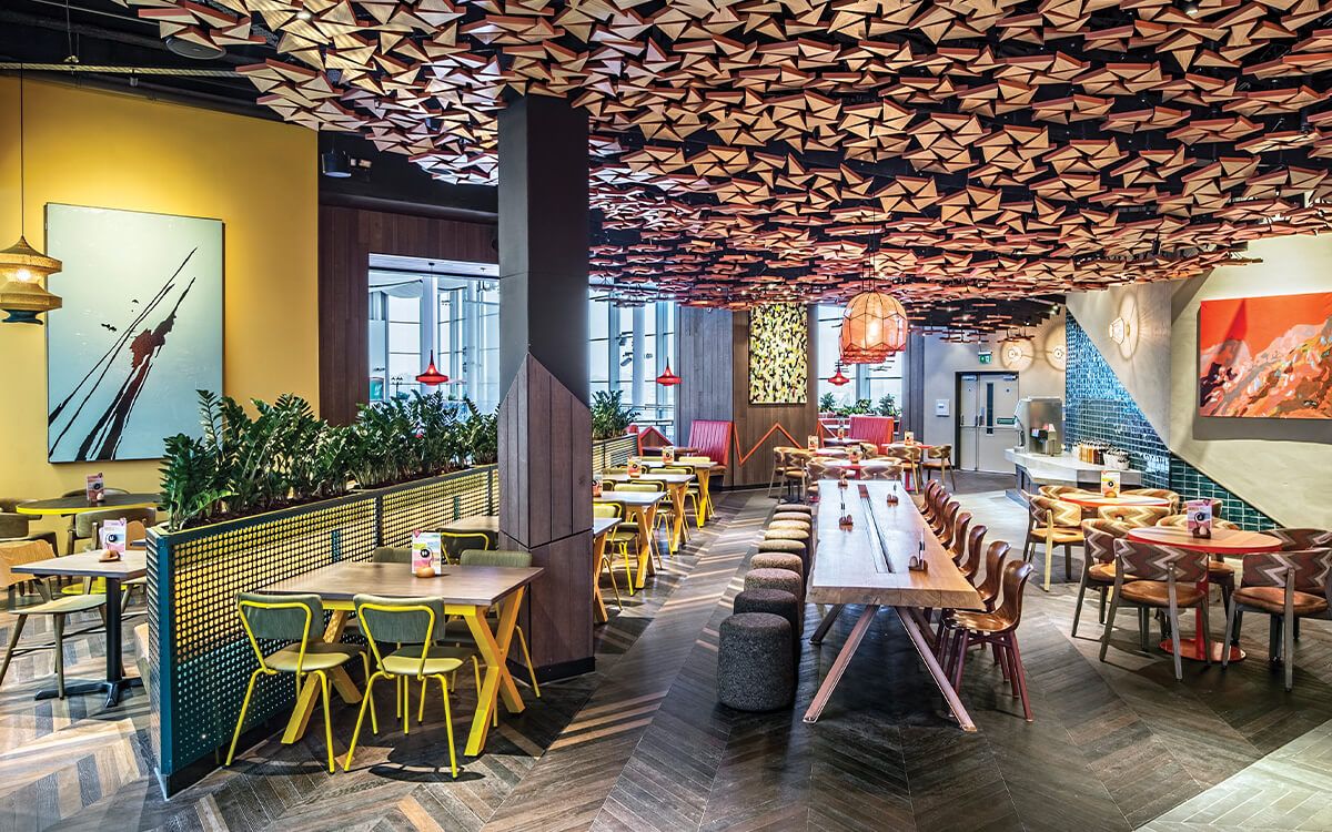 Nando's, Edinburgh project interior