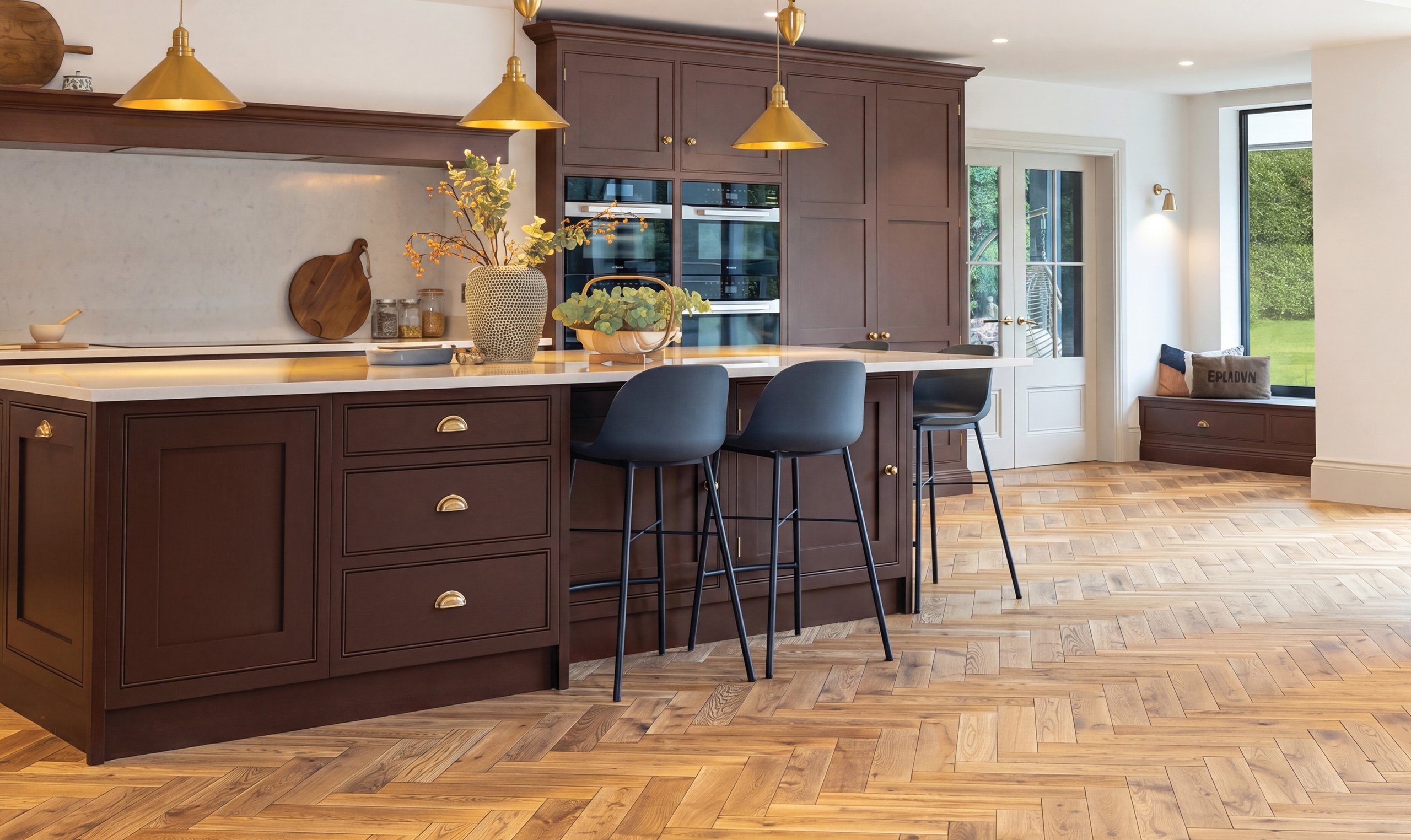 Sherwood Herringbone in a room setting