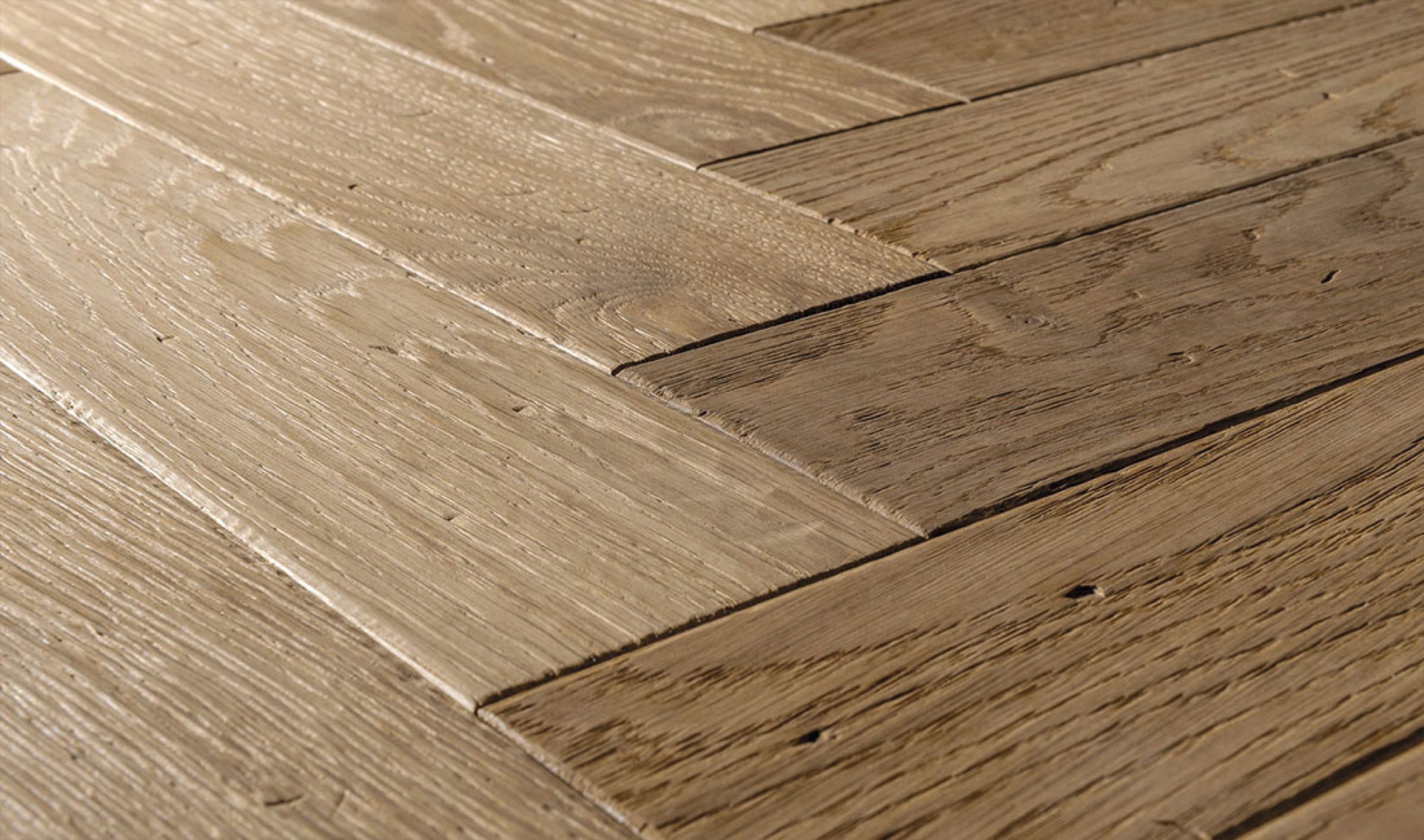 Distressed texture wood flooring