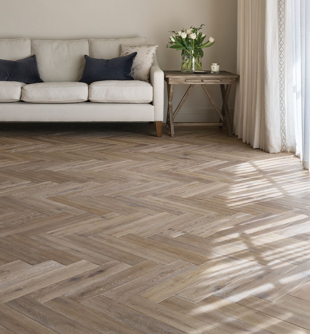 Furrow herringbone case study interior