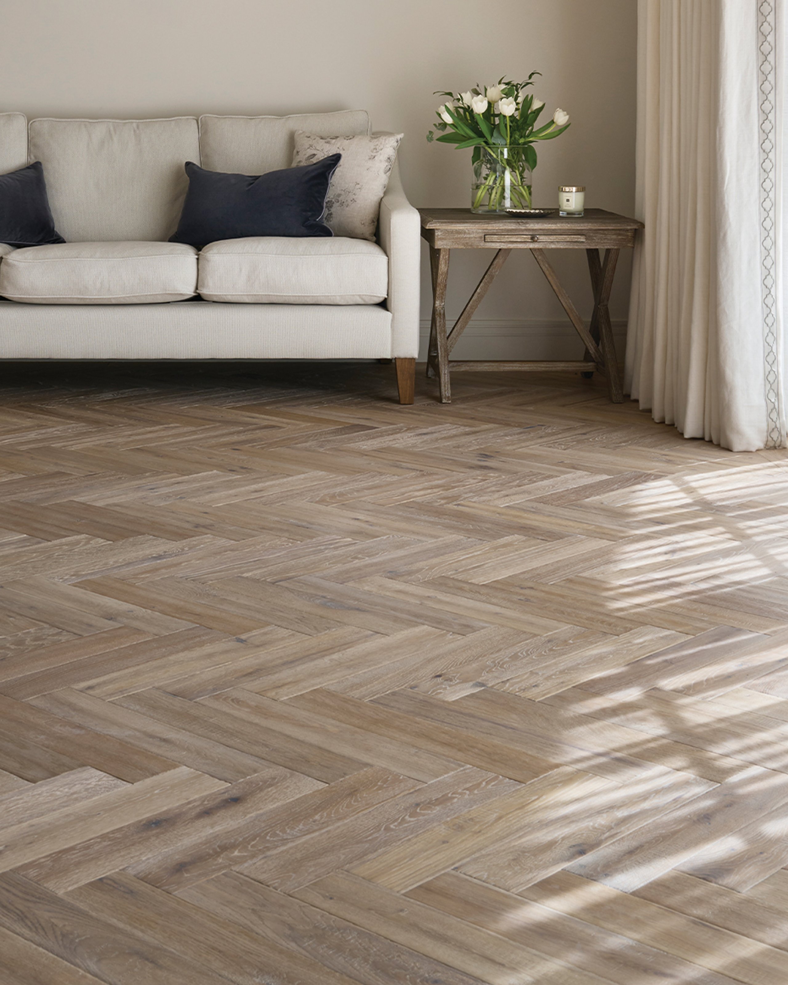 Furrow herringbone case study interior