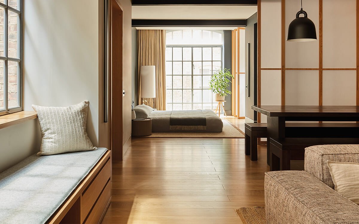 Soho Loft warehouse apartment with Ted Todd wood flooring