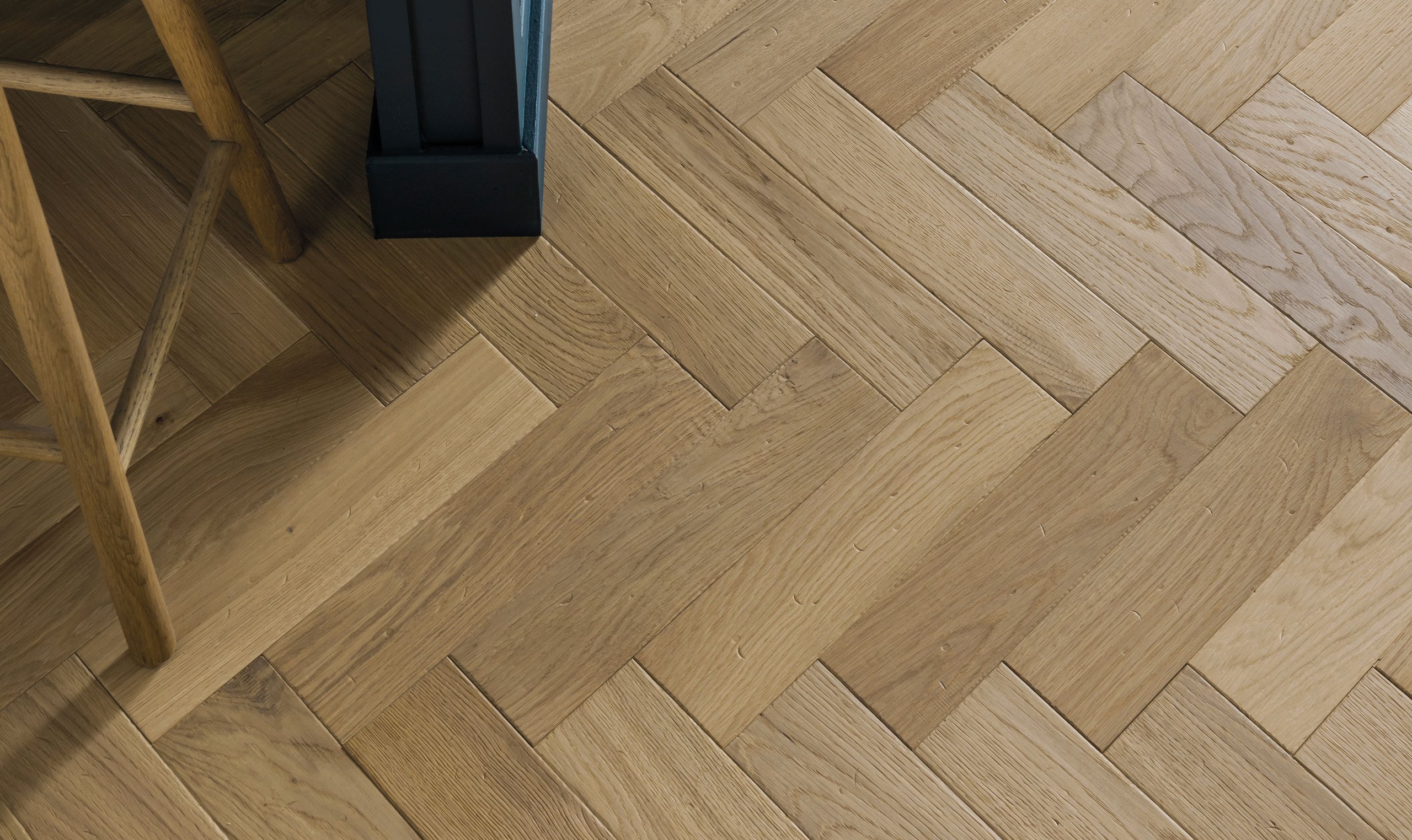 Swinley Narrow Herringbone in a room setting, close-up