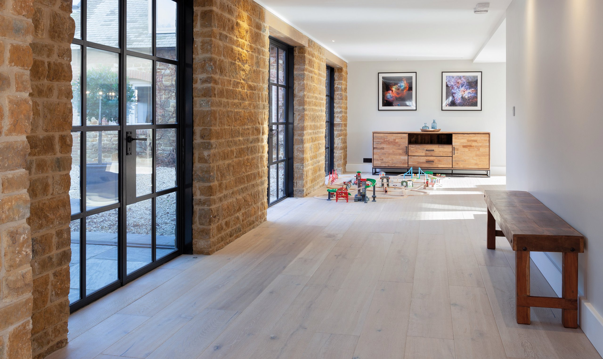 Fleece Extra Wide Plank in a room setting