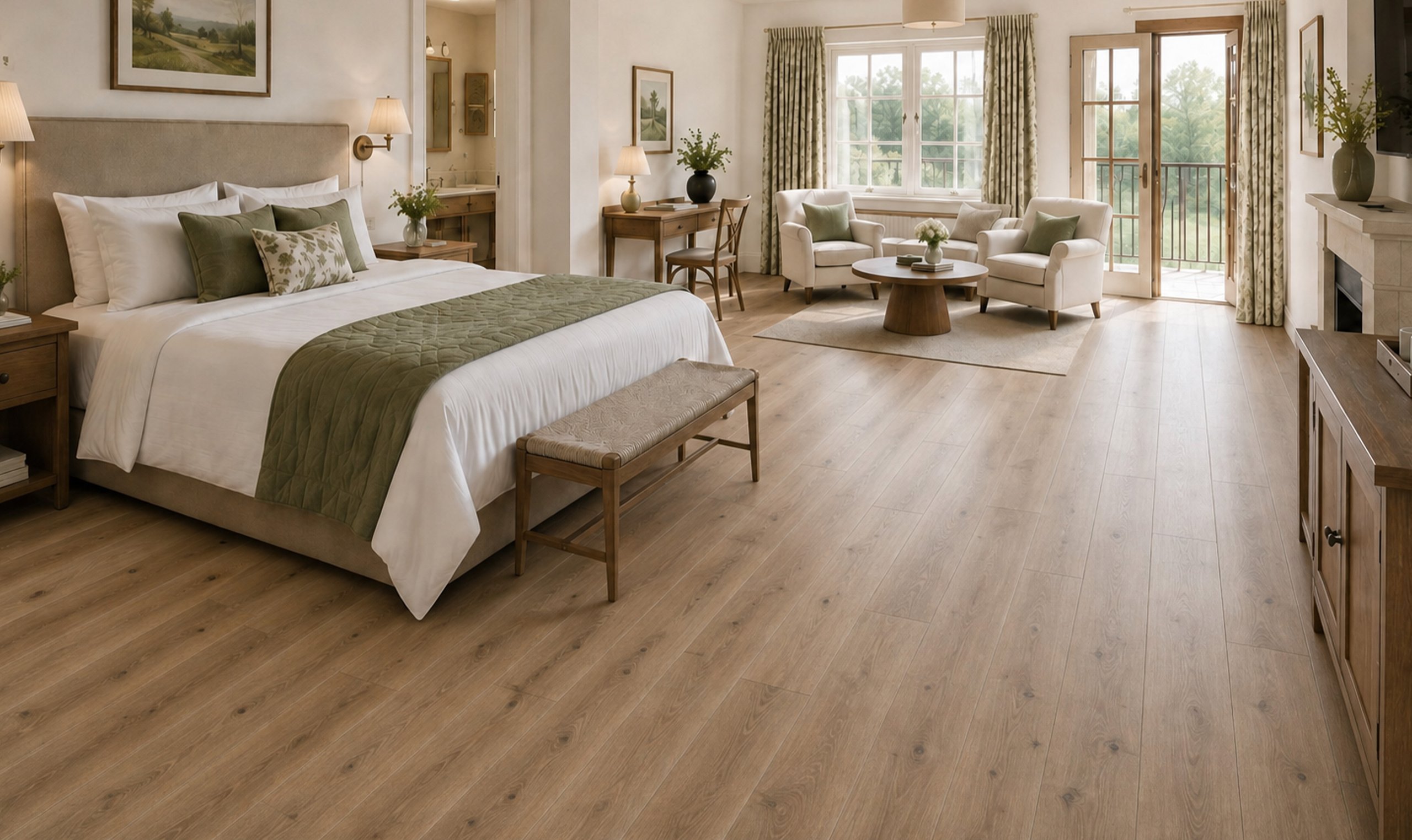 Ted Todd wood flooring in a refined interior