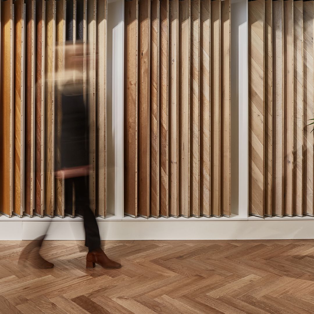 Wood flooring specified in a commercial interior