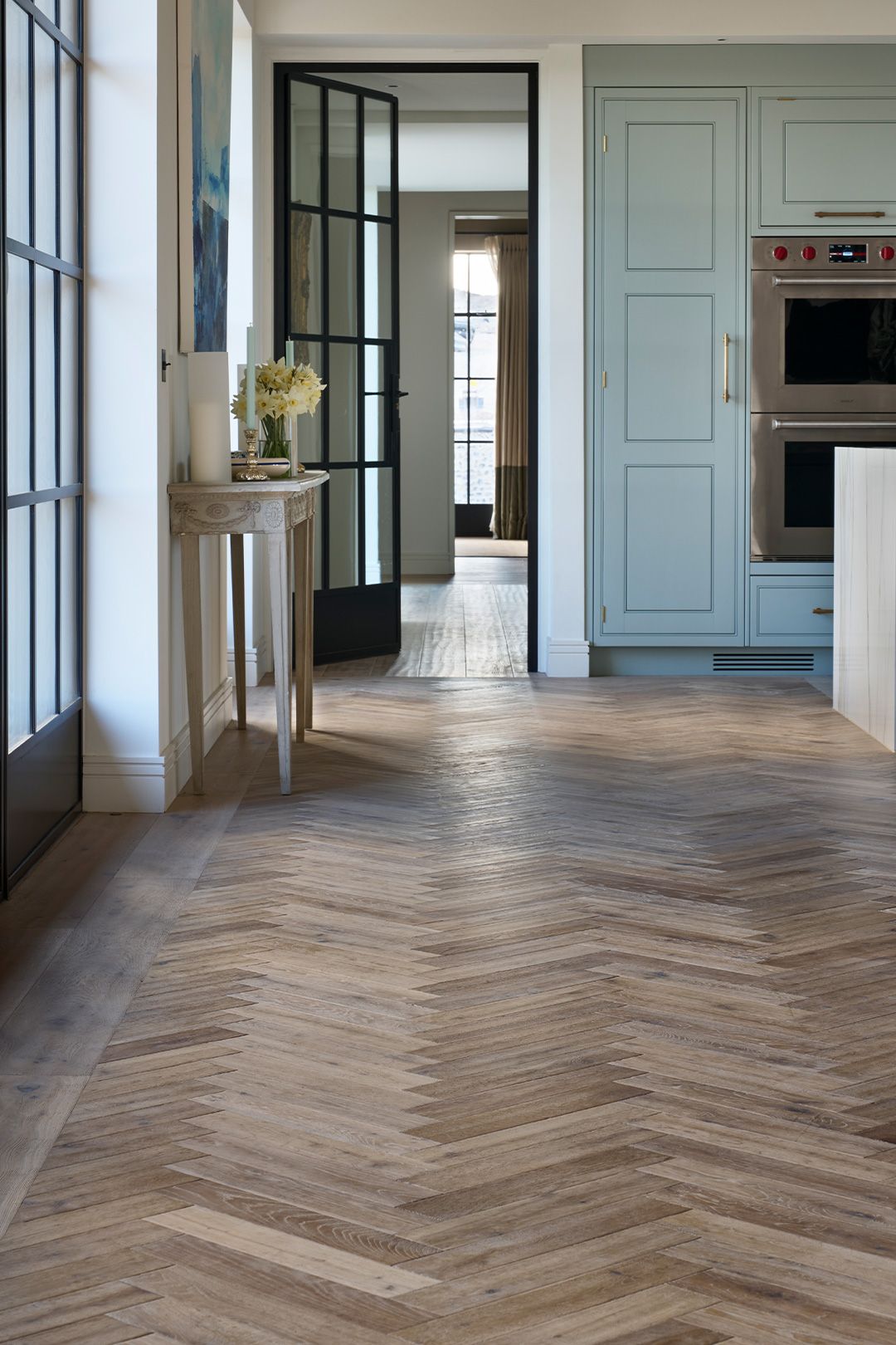 Residential wood flooring interior