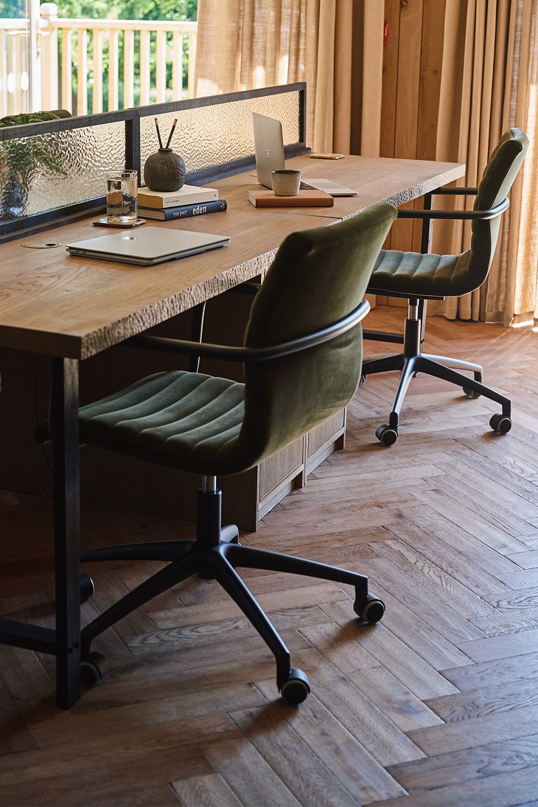 Workspace commercial wood flooring