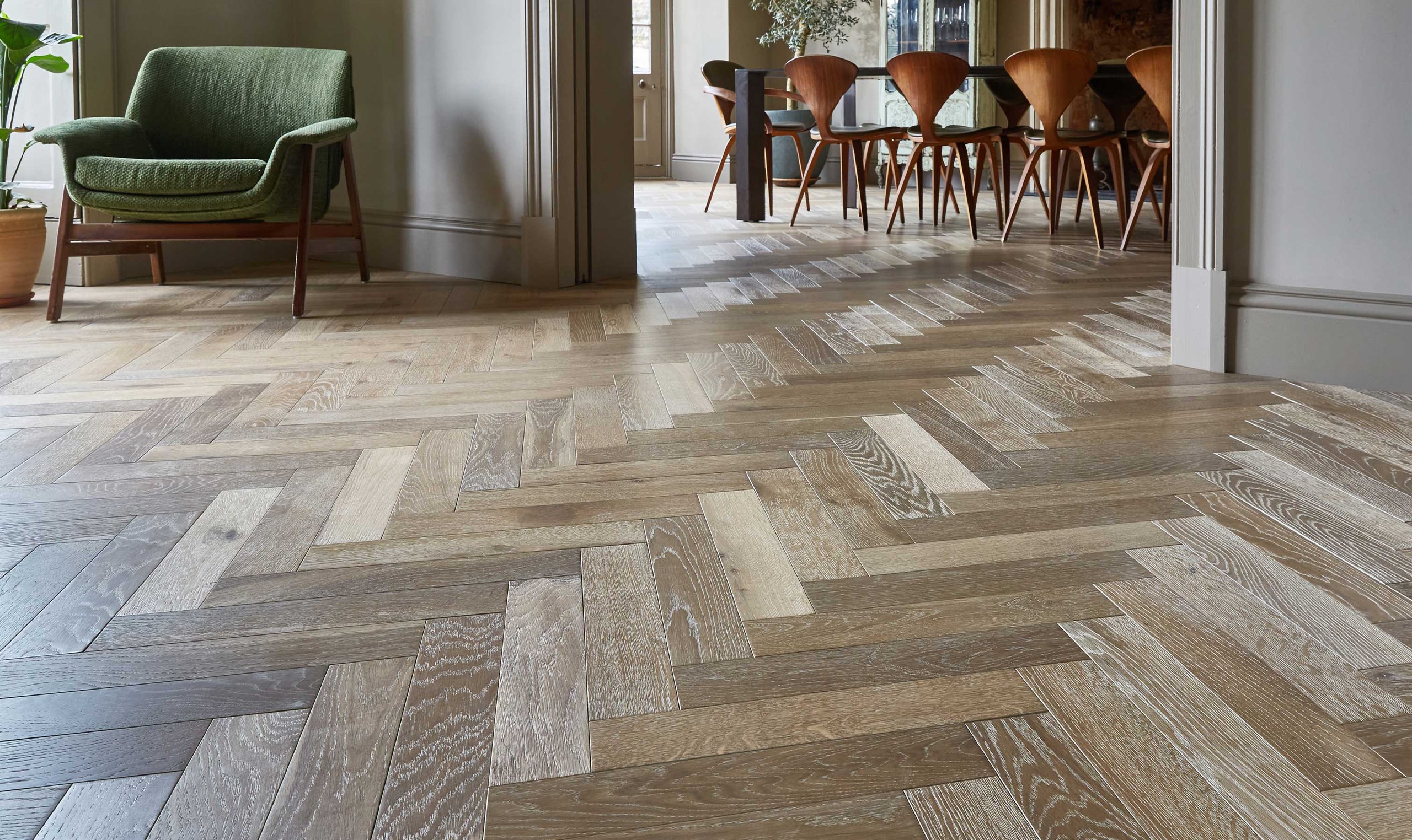 Hallway with Ted Todd wood flooring