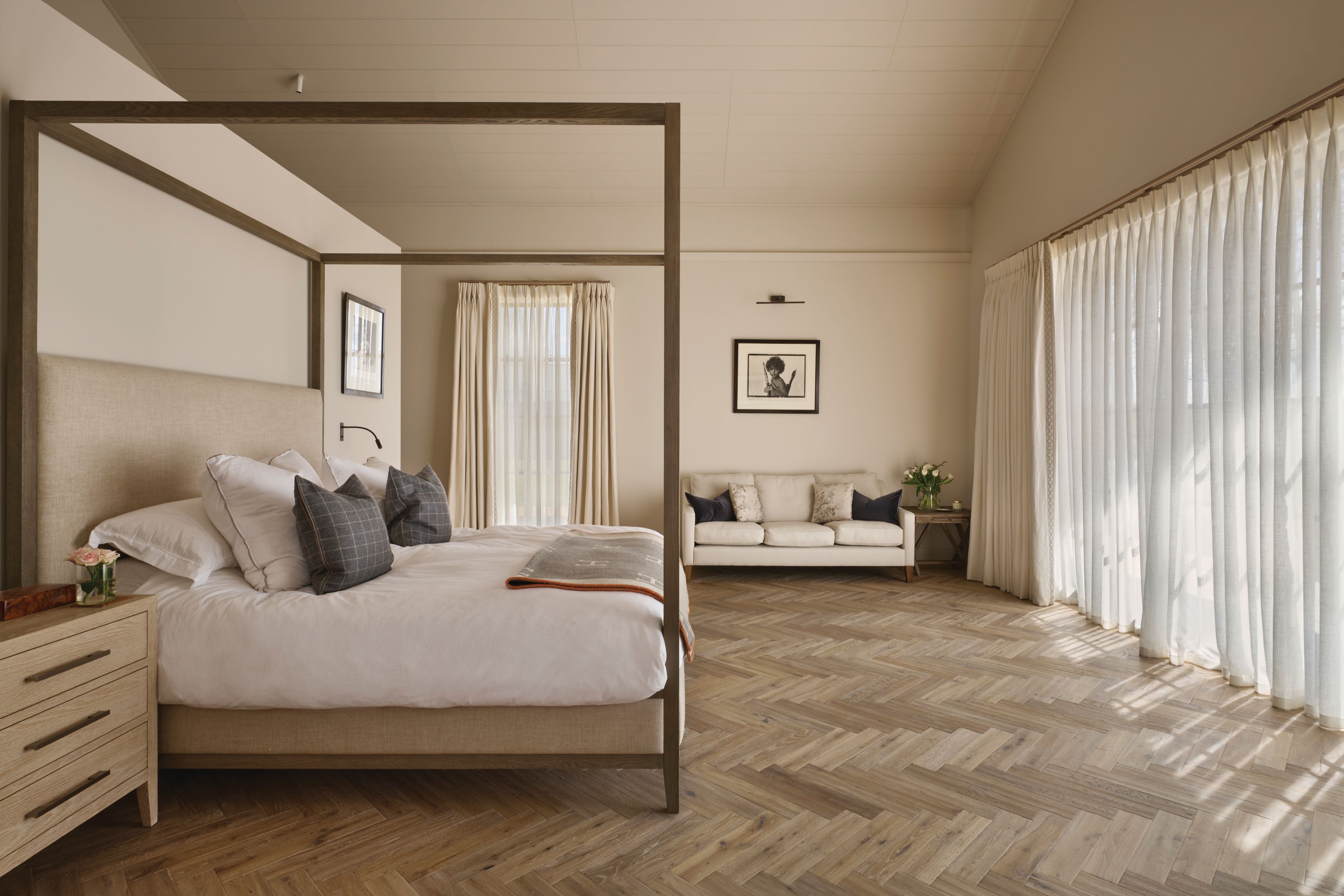 Furrow Narrow Herringbone Bedroom