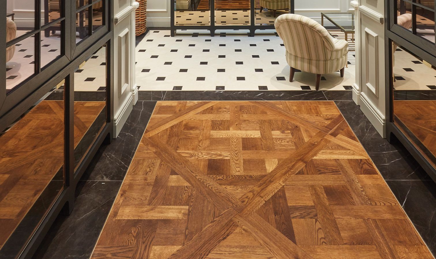 Hillstar Parquet de Versailles in a room setting