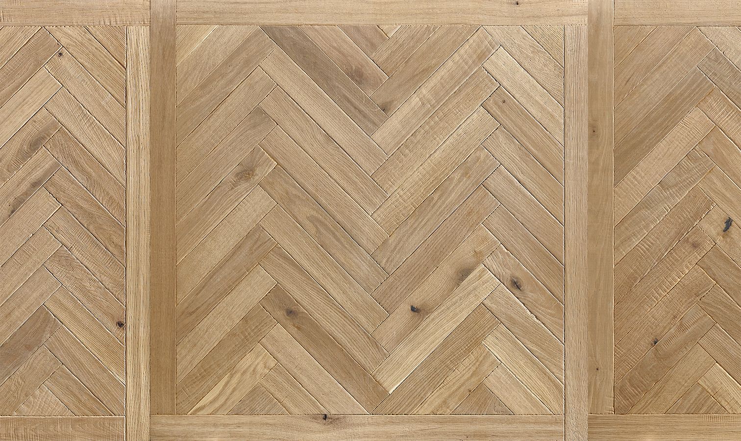 Raw Cotton Framed Herringbone