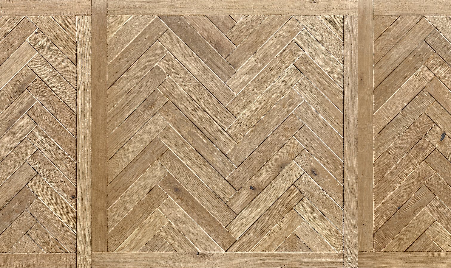 Raw Cotton Framed Herringbone