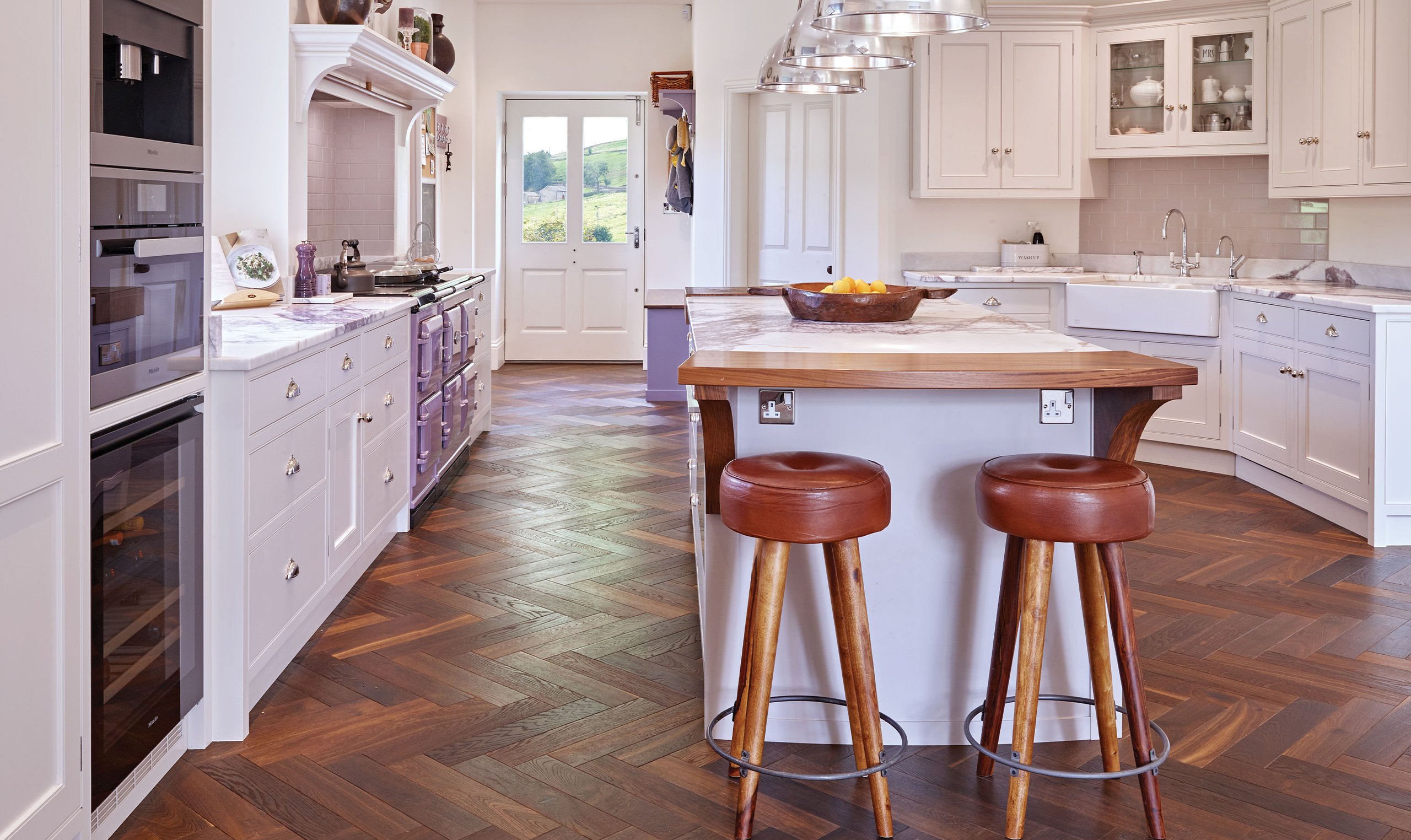 Neckar Herringbone in a room setting