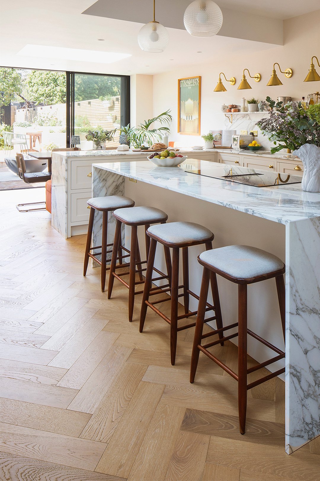 Kitchen wood flooring inspiration image